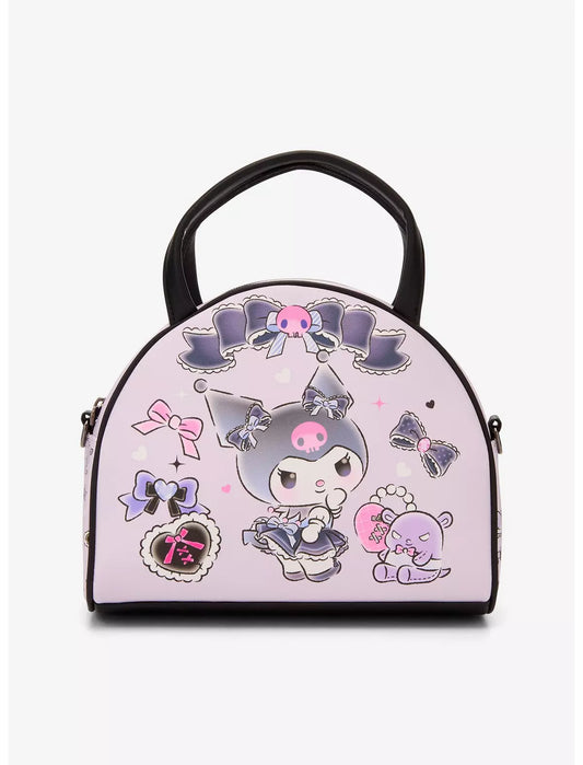 Loungefly Sanrio Kuromi & Baku Ribbon Dome Crossbody Bag Soft Tag