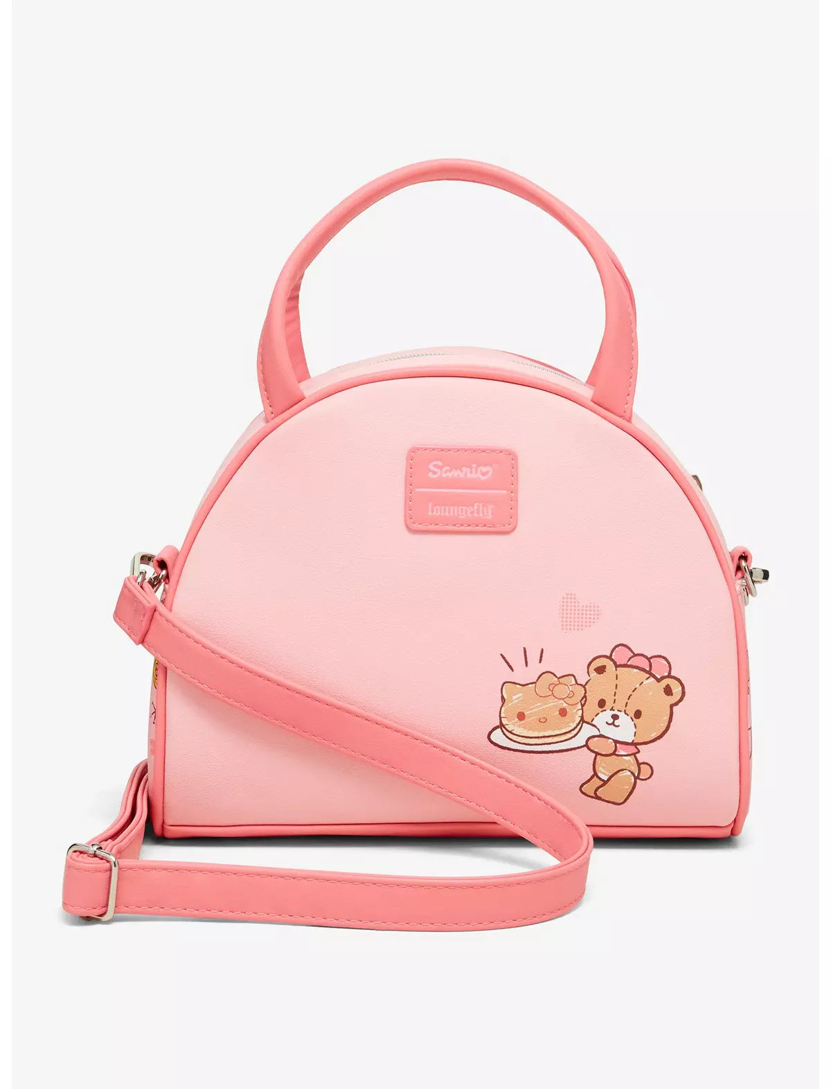 Loungefly Sanrio Hello Kitty & Tiny Chum Dome Crossbody Bag Soft Tag
