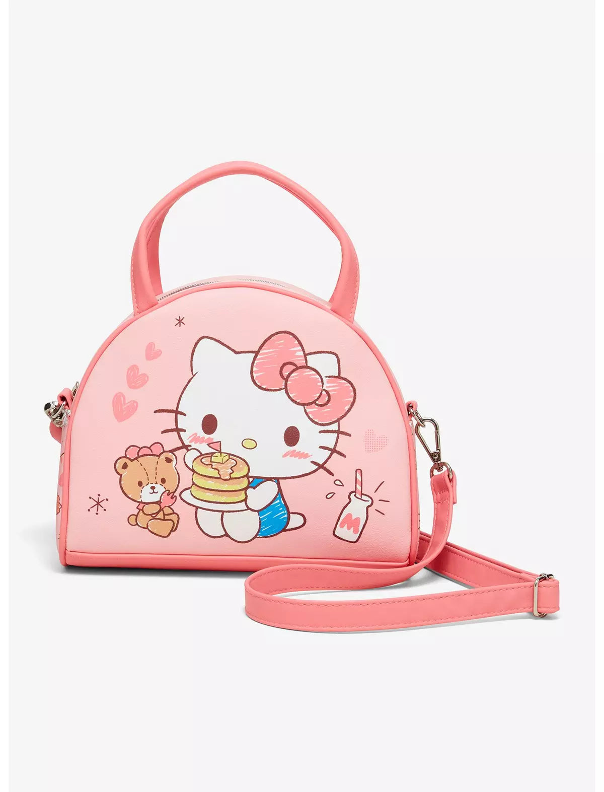 Loungefly Sanrio Hello Kitty & Tiny Chum Dome Crossbody Bag Soft Tag