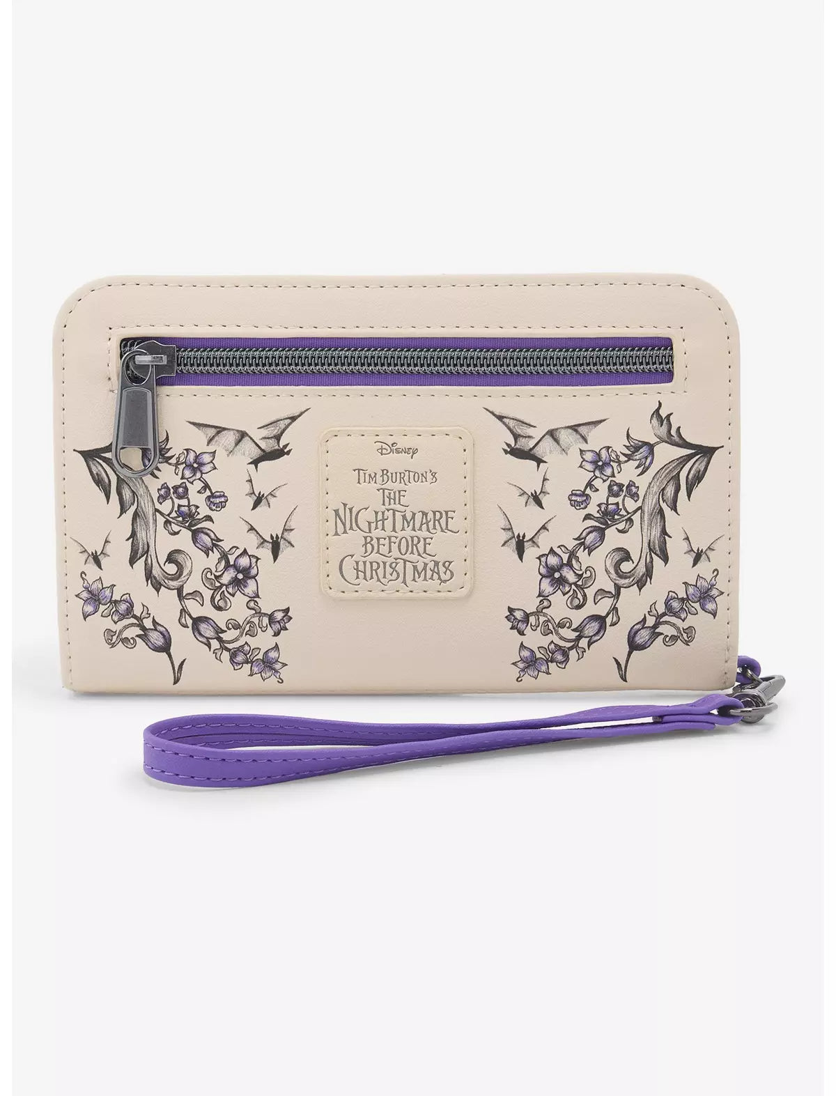 Loungefly Disney's Tim Burton The Nightmare Before Christmas Jack & Sally Coffin Tech Wallet Soft Tag