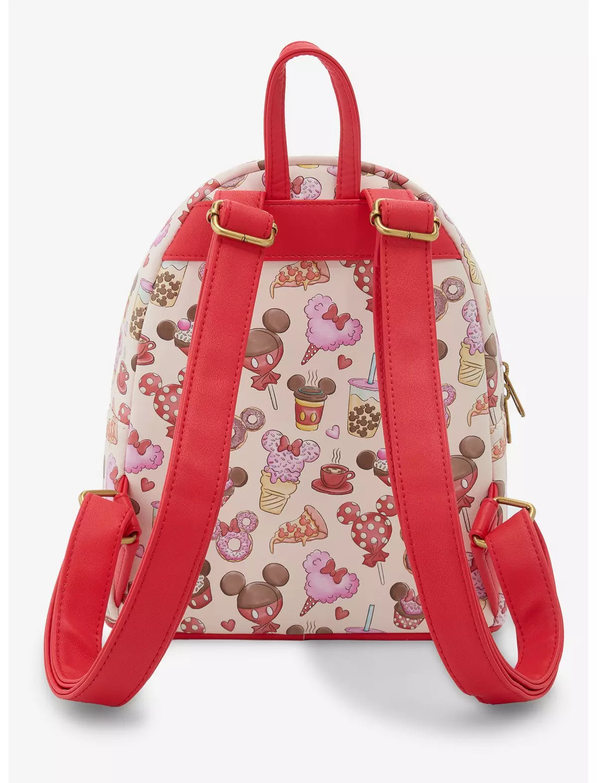 Loungefly Disney Mickey Mouse & Minnie Mouse Treats Mini Backpack Soft Tag