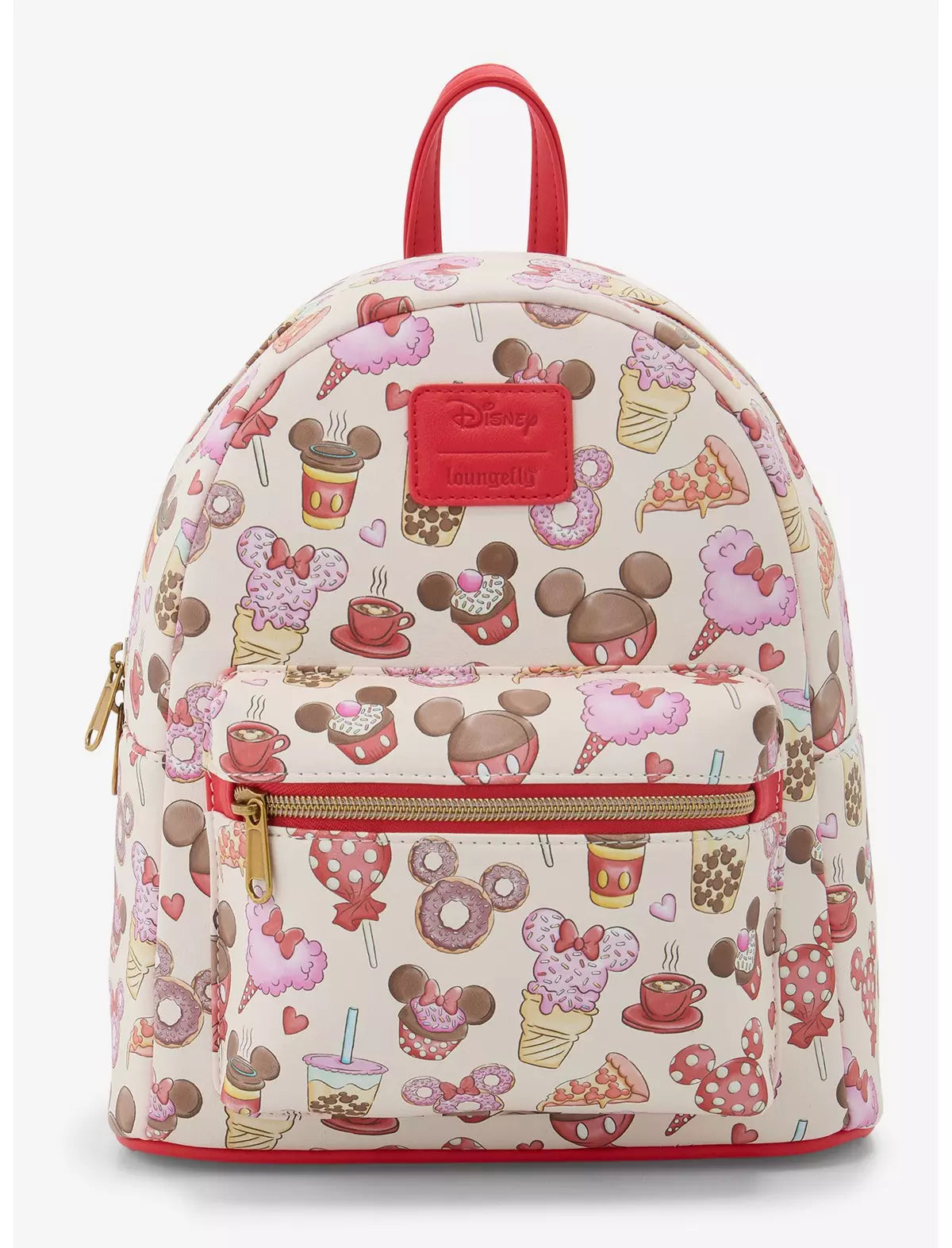 Loungefly Disney Mickey Mouse & Minnie Mouse Treats Mini Backpack Soft Tag