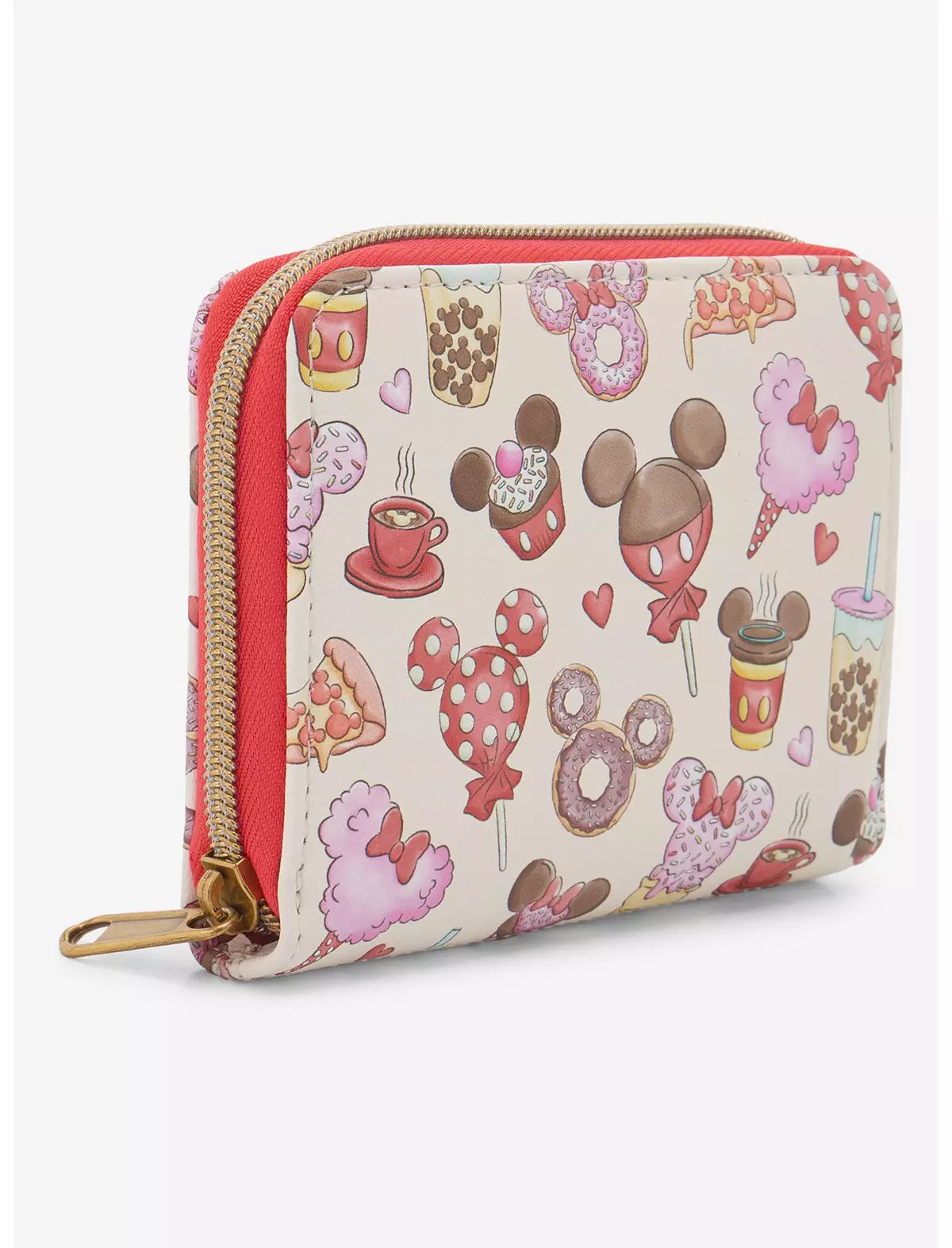 Loungefly Disney Mickey Mouse & Minnie Mouse Treats Mini Zipper Wallet Soft Tag