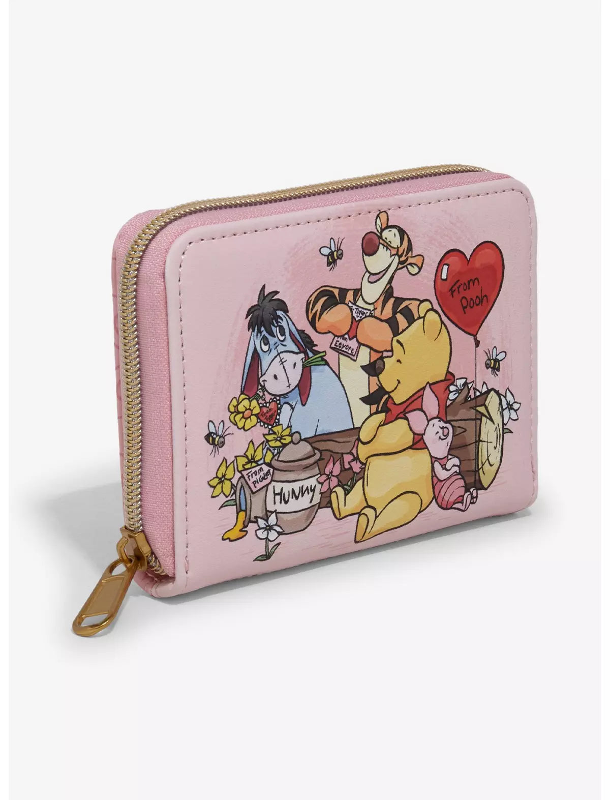 Loungefly Disney Winnie the Pooh Valentine's Day Mini Zipper Wallet Soft Tag