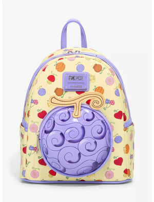 Loungefly Anime One Piece Devil Fruit Allover Print Mini Backpack Hard Tag - BoxLunch Exclusive
