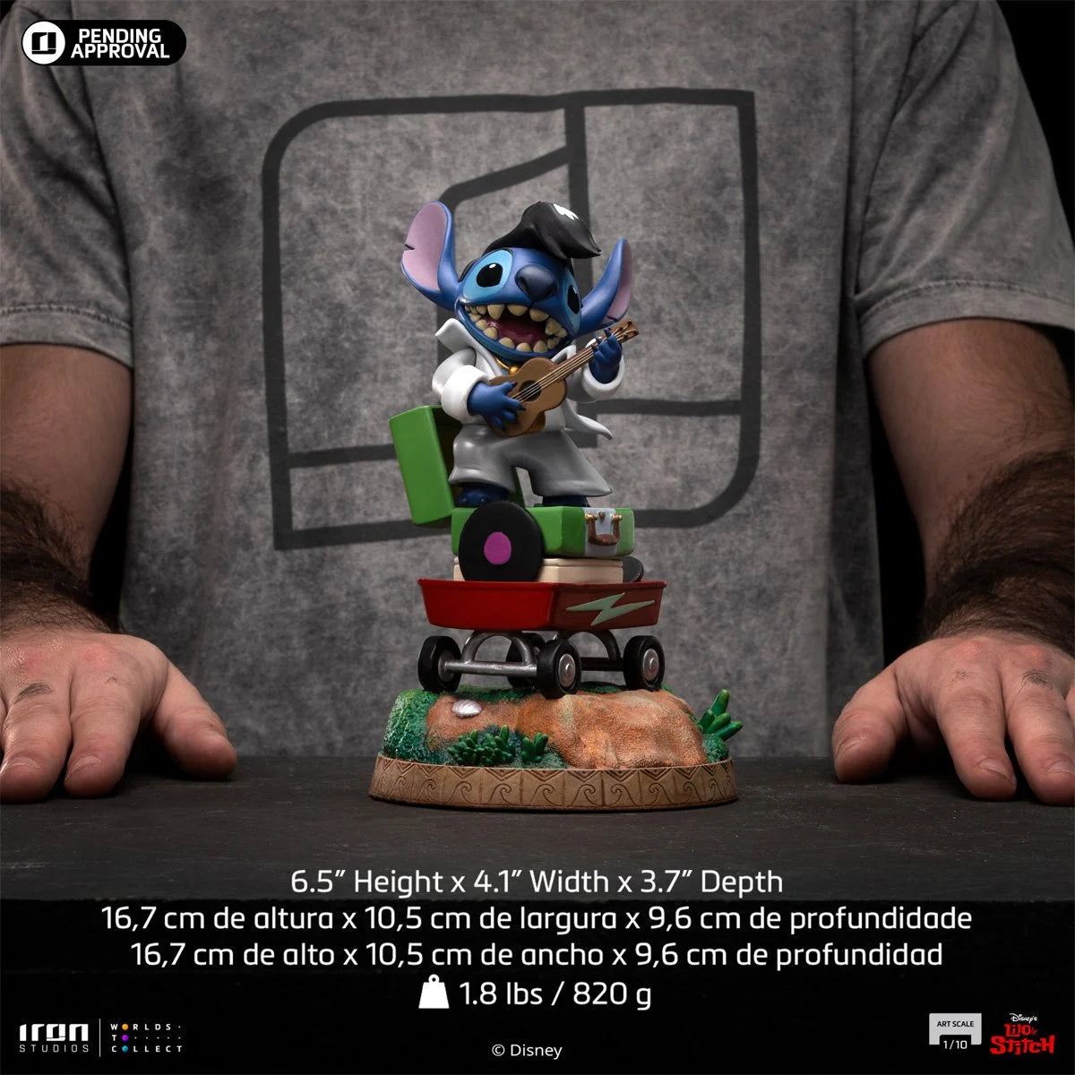 Iron Studios Lilo & Stitch Stitch King of Rock Version 1:10 Art Scale Limited Edition Statue