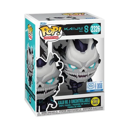 Funko POP Animation: Kaiju No. 8 (Uncontrollable) Glow-in-the-Dark Funko Pop! Vinyl Figure #2326 - Entertainment Earth Exclusive