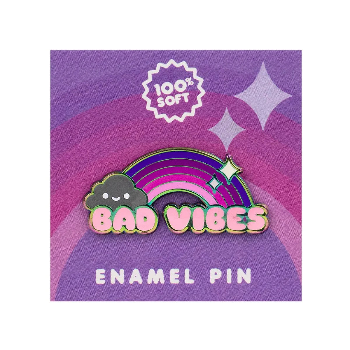 Bad Vibes Enamel Pin by 100 Percent Soft Designer