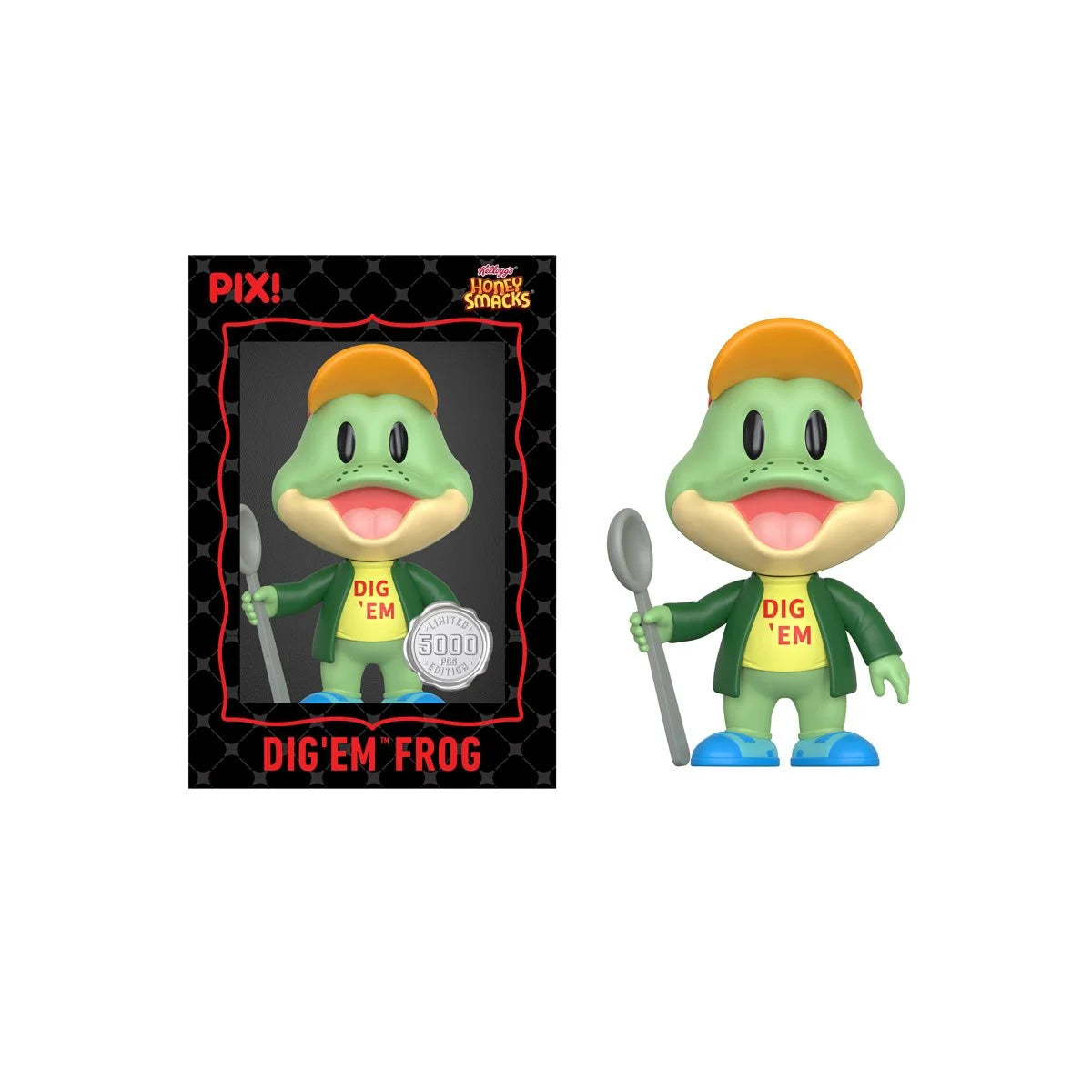 ThrillJoy Honey Smacks Dig Em Frog Corporate Mascot Pix! Vinyl Figure LE5000 Sealed Random Chase