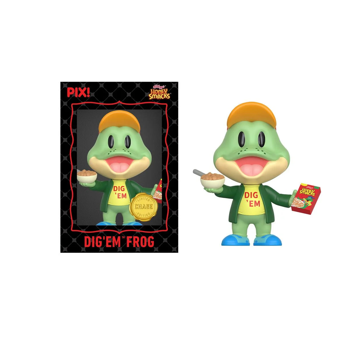 ThrillJoy Honey Smacks Dig Em Frog Corporate Mascot Pix! Vinyl Figure LE5000 Sealed Random Chase