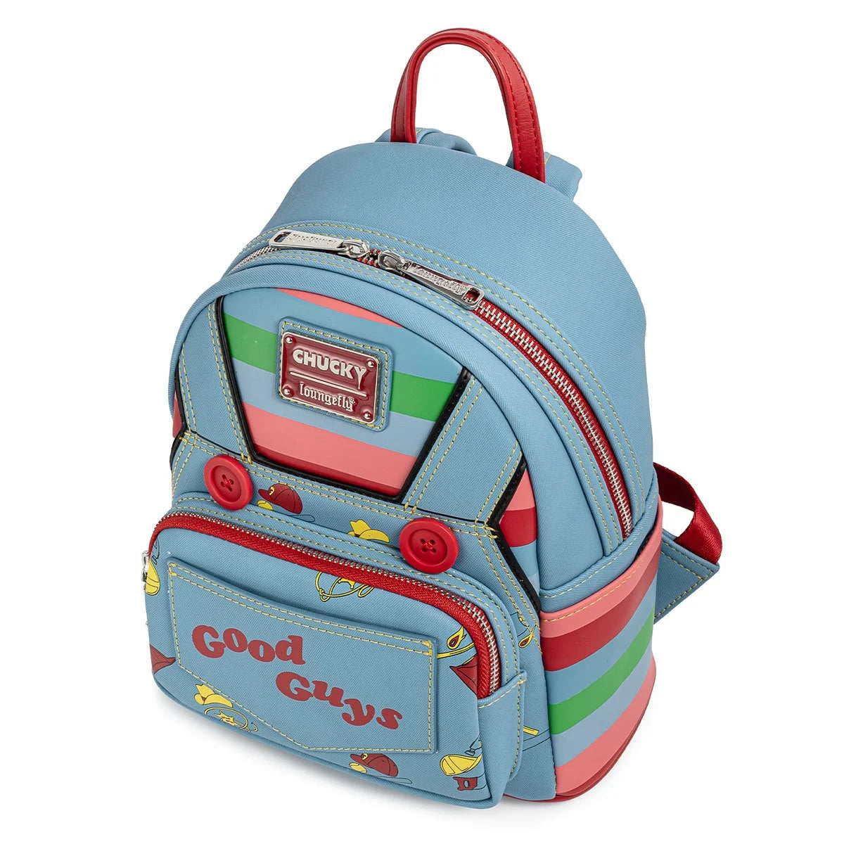 Loungefly Child's Play Chucky Cosplay Horror Mini-Backpack Hard Tag