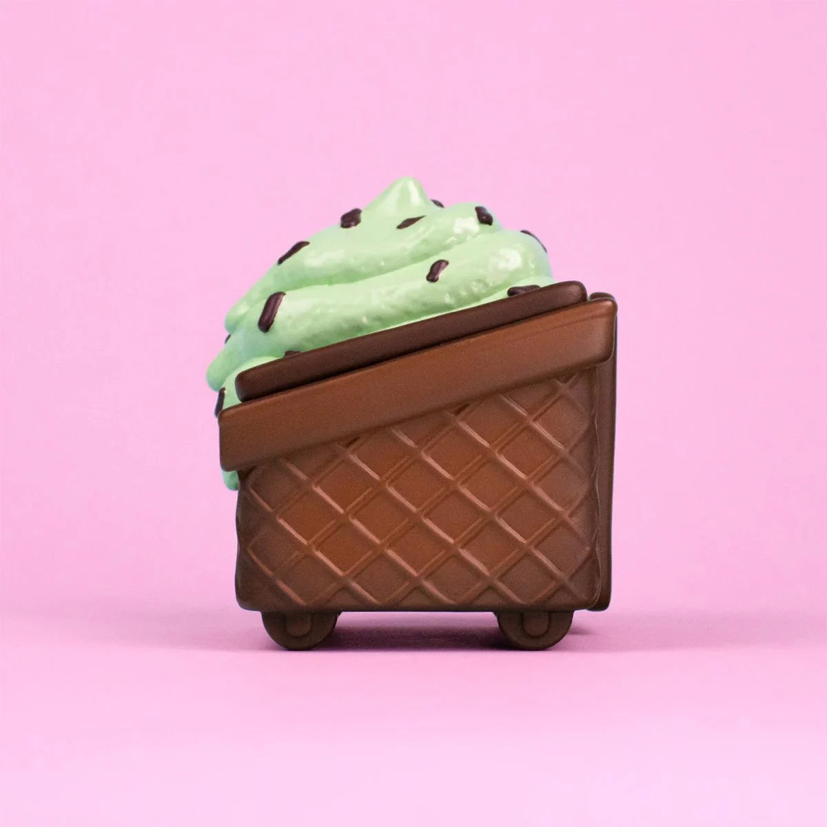 Mint Chip Dumpster Ice Cream Vinyl Figure 100 Percent Soft Lil Dumpster Fire