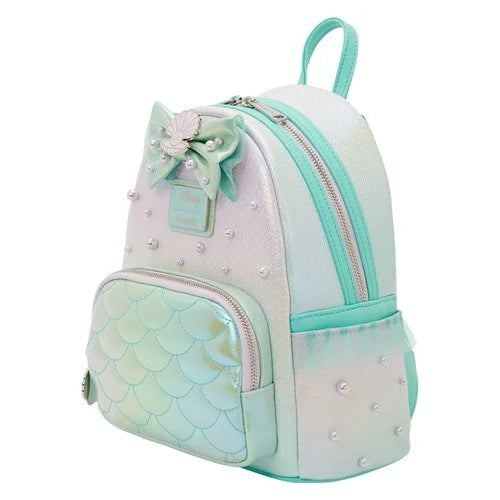 Loungefly Disney The Little Mermaid Ariel Iridescent Pearl Mini-Backpack Hard Tag
