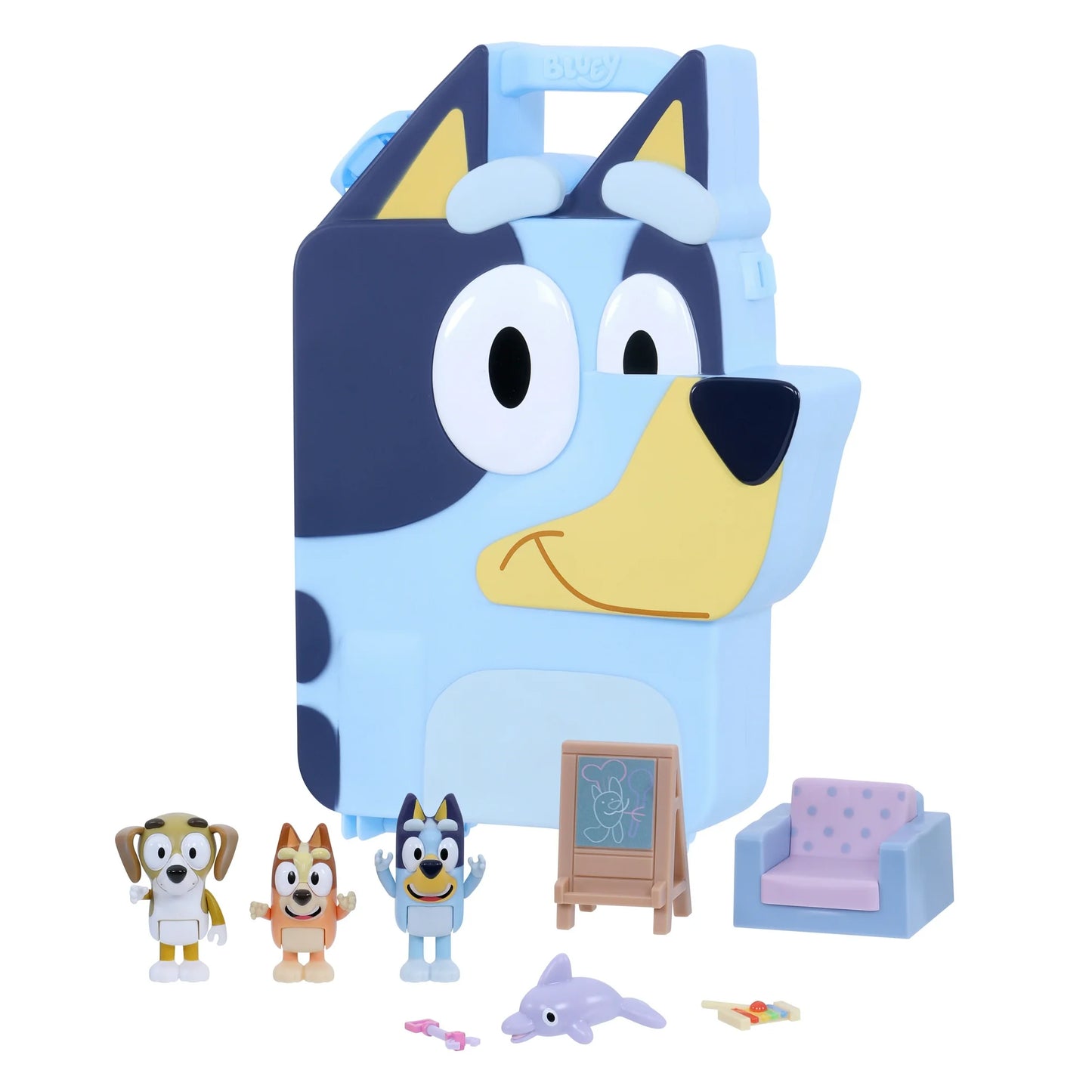 Bluey Deluxe Collector Case with Bluey and Friends 2.5-3 in Figures and Accessories Ages 3+