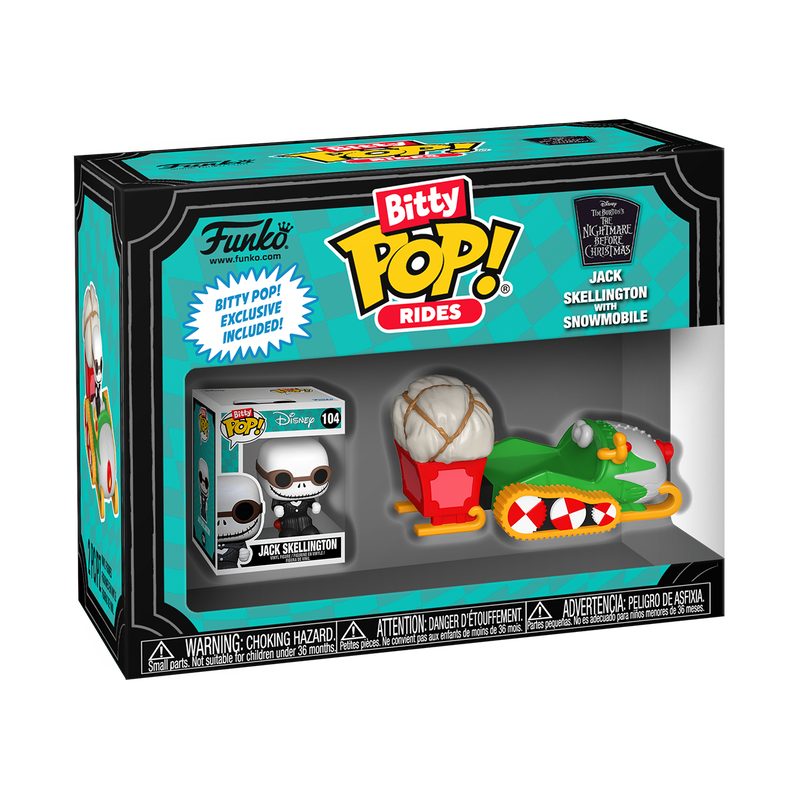 Funko Bitty POP! Rides: The Nightmare Before Christmas - Jack Skellington with Snowmobile