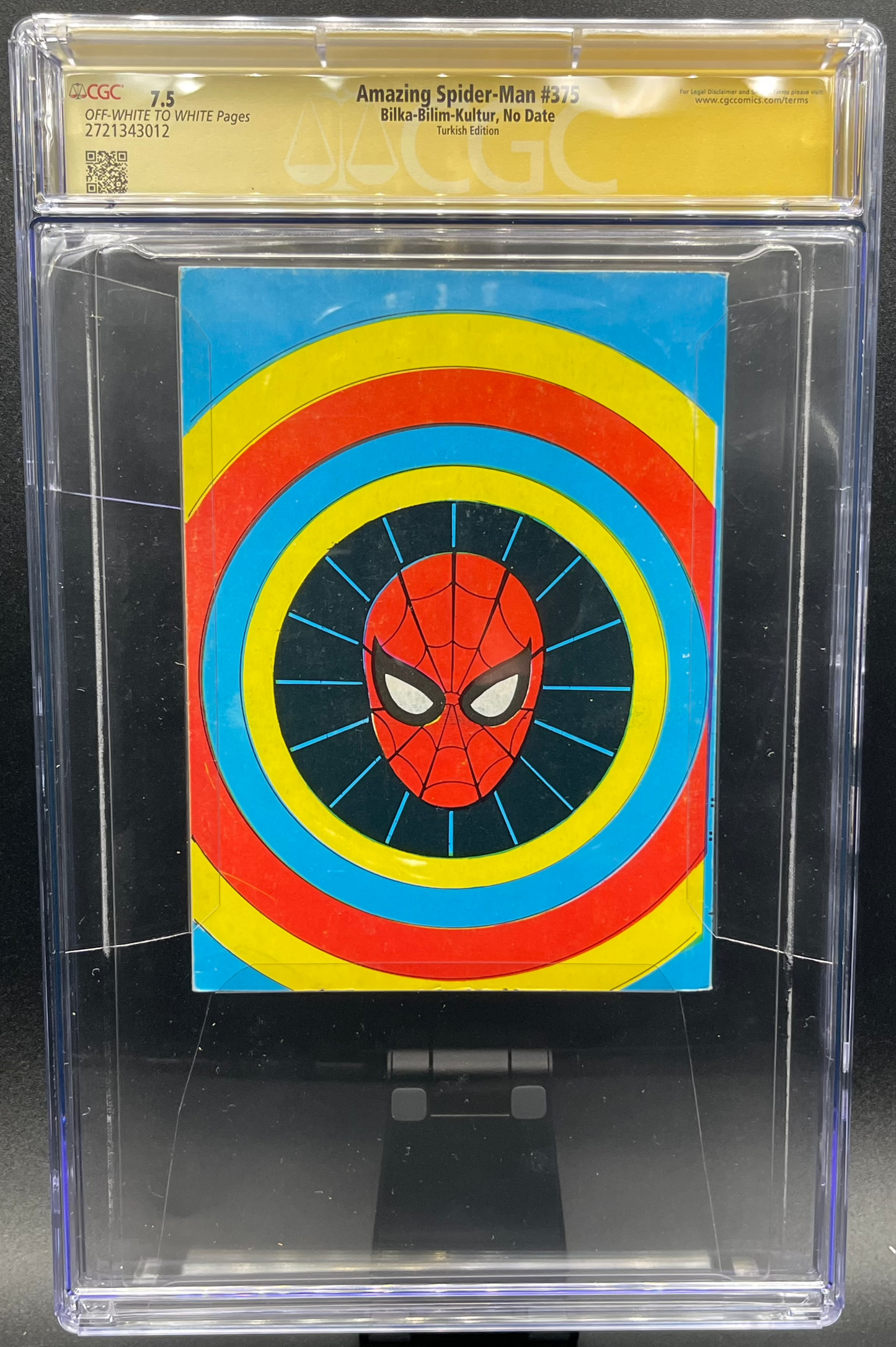 Amazing Spider-Man Vol. 1 #375A 1993 CGC 7.5 Bagley Signature Series Turkish Foreign Edition Marvel Comics