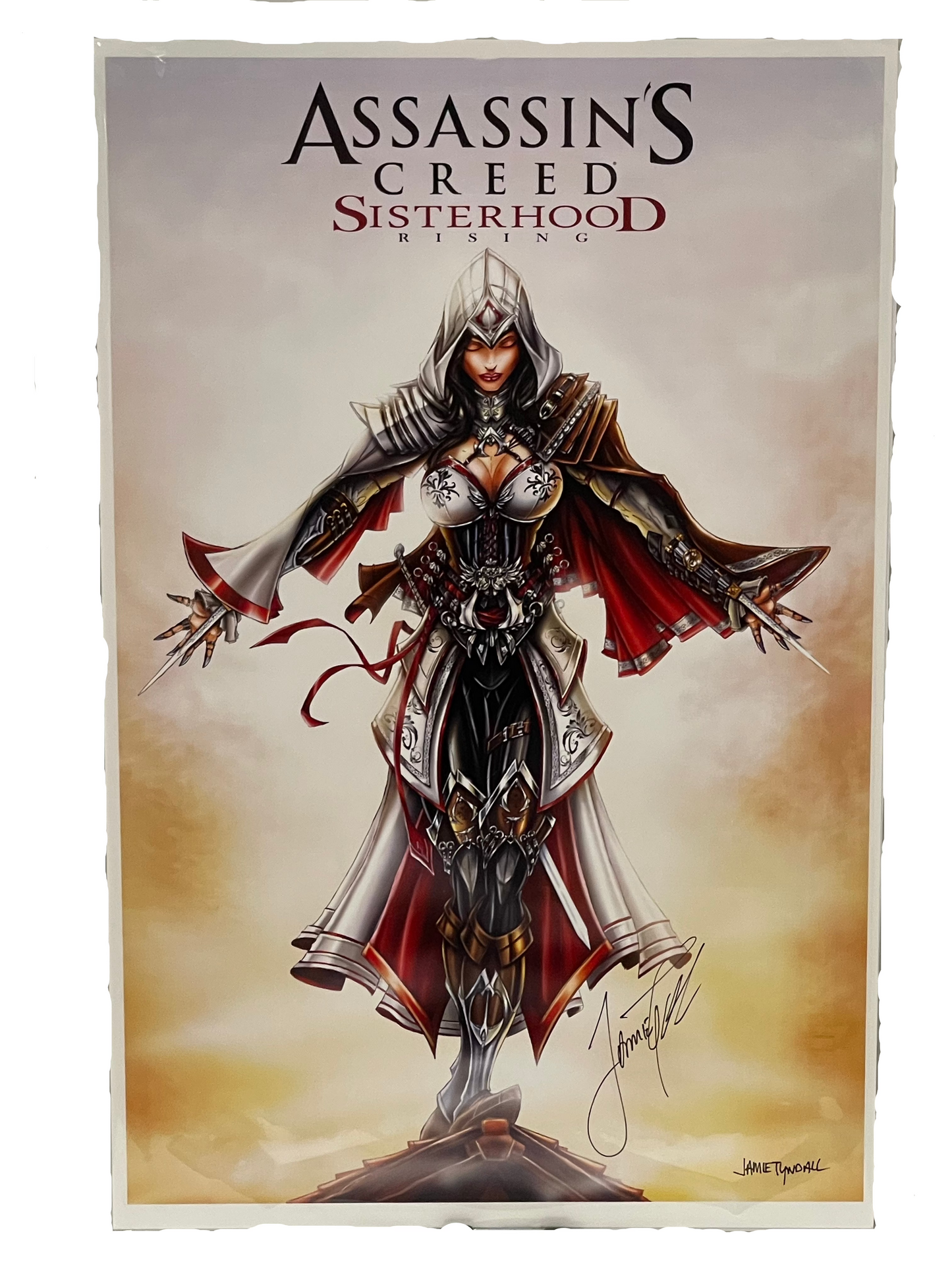 Assassin's Creed Sisterhood Rising Video Game Art Print 11 x 17 Signed Jamie Tyndall W/ COA