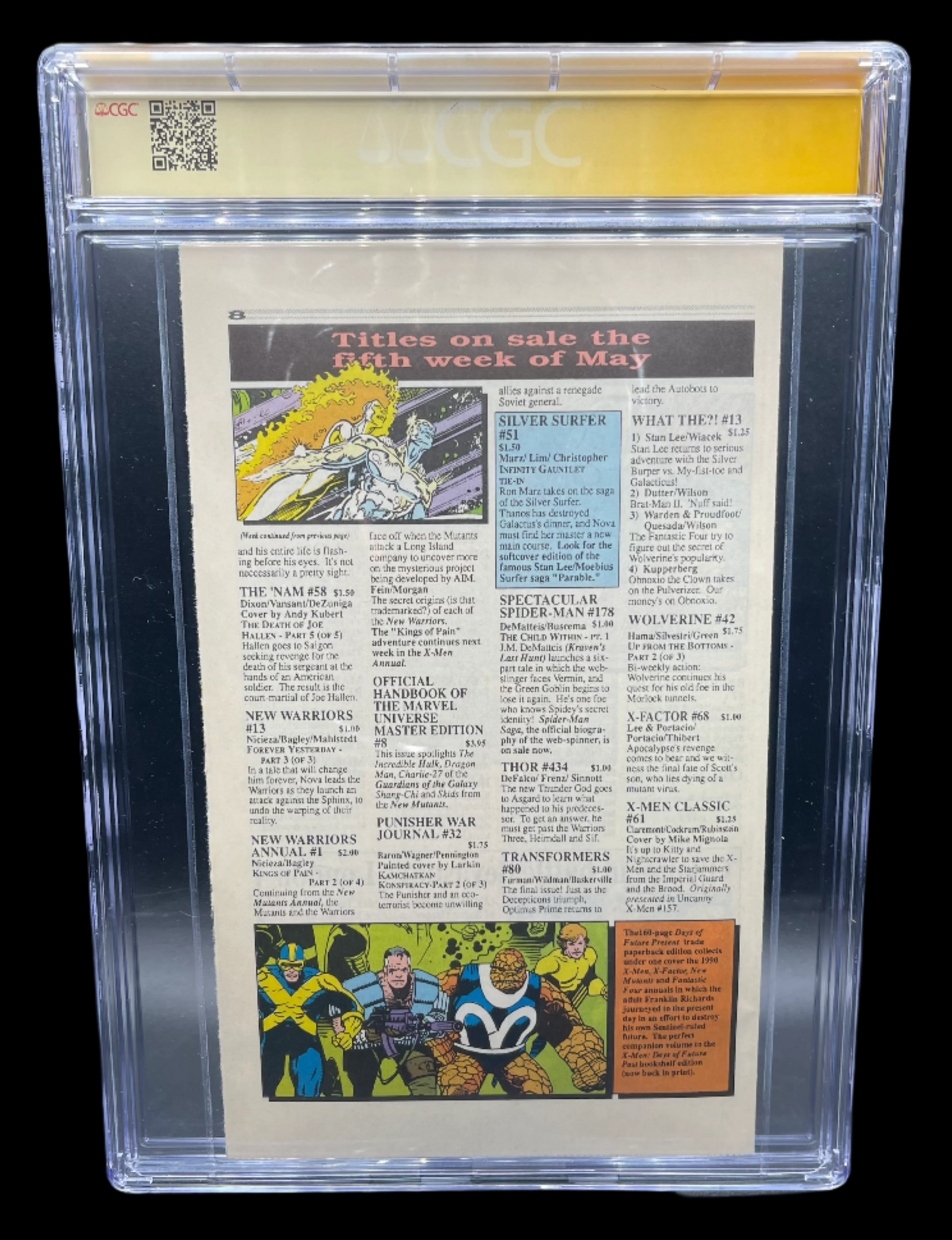 Marvel Requirer #15 Vol 1 Marvel Comics CGC 9.8 Signature Series Rare Signed x 3 Infinity Gauntlet #1