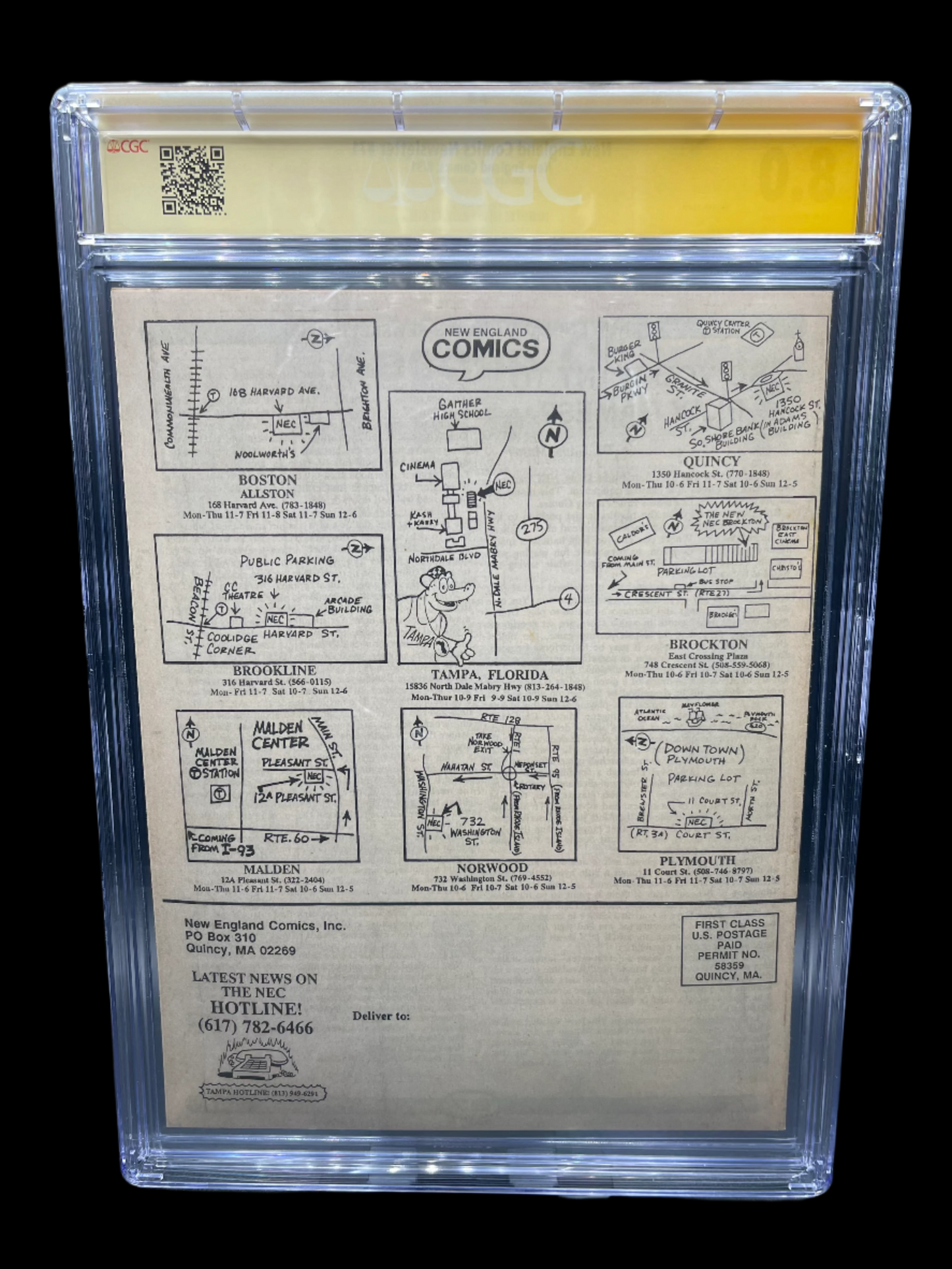 New England Comics Newsletter #71 X-Men #1 Covers CGC 8.0 Signature Series Signed Jim Lee Rare