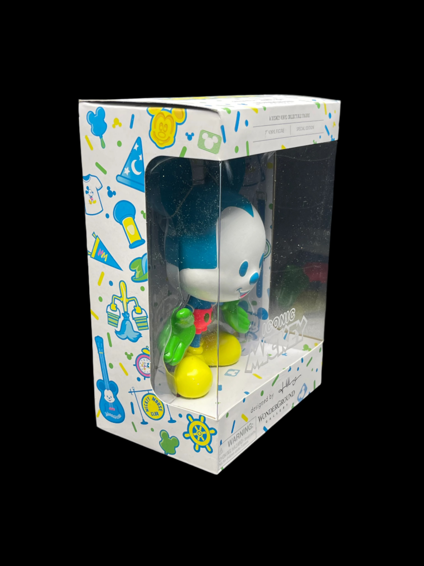 Disney Parks Vinyl Collectible Figure - WonderGround Gallery - Neon Iconic Mickey - by Jerrod Maruyama