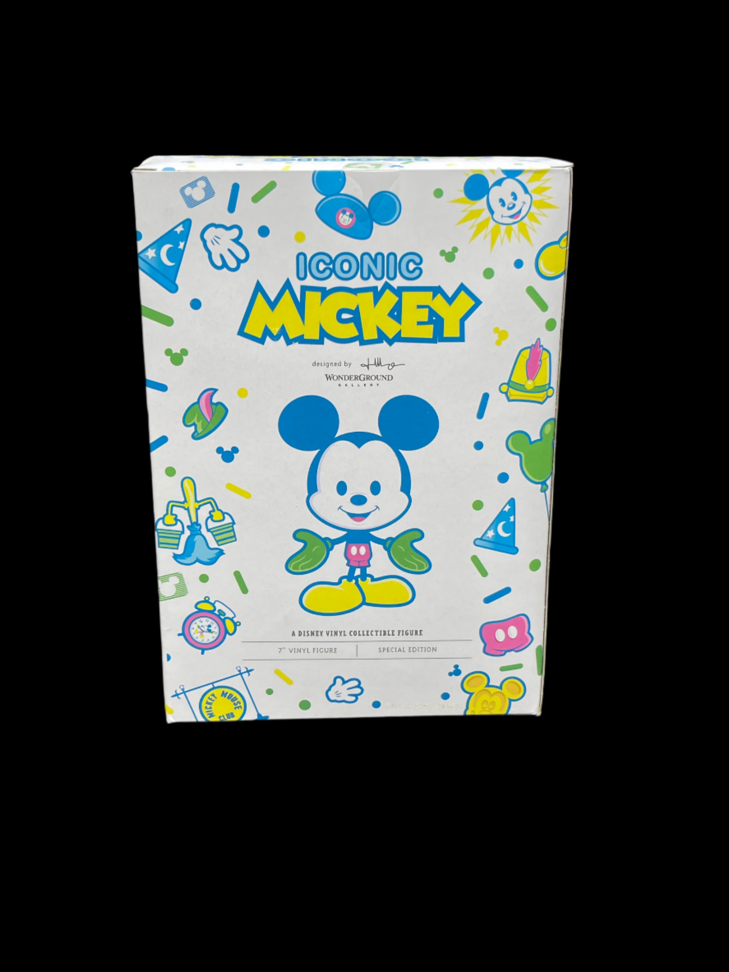 Disney Parks Vinyl Collectible Figure - WonderGround Gallery - Neon Iconic Mickey - by Jerrod Maruyama