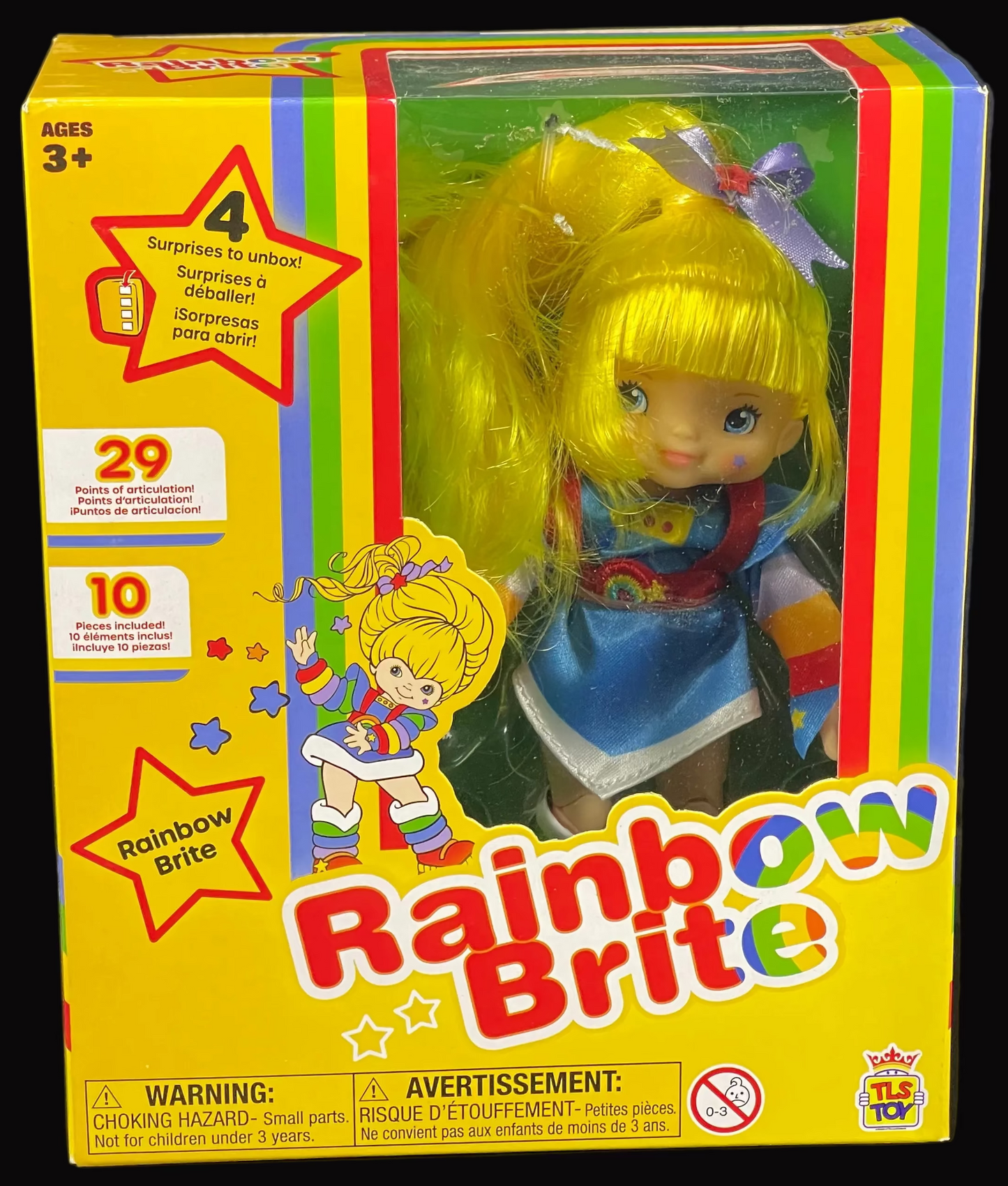 Rainbow Brite 5.5" Fashion Doll w/10 Pieces Included by Loyal Subjects 2023