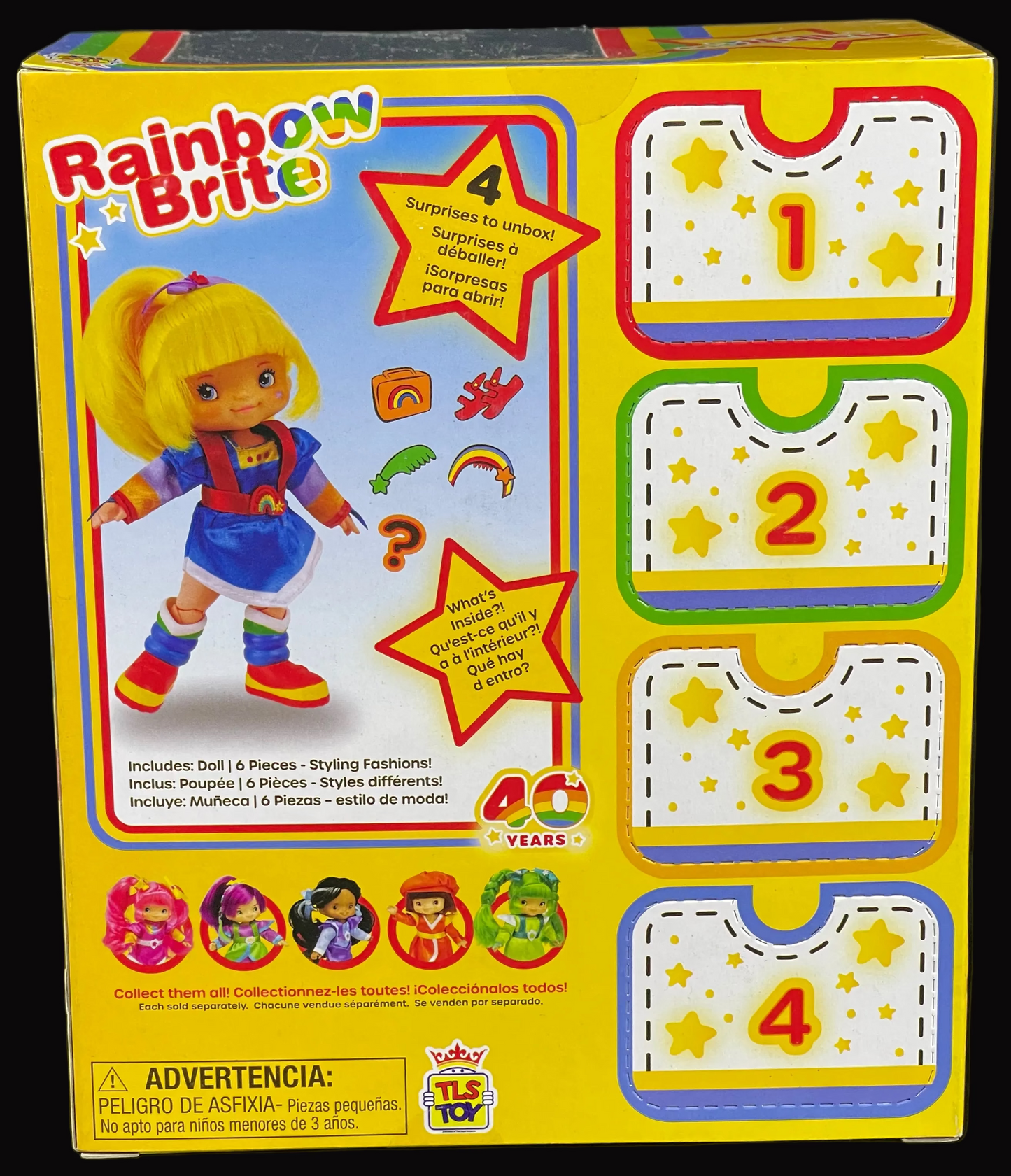 Rainbow Brite 5.5" Fashion Doll w/10 Pieces Included by Loyal Subjects 2023