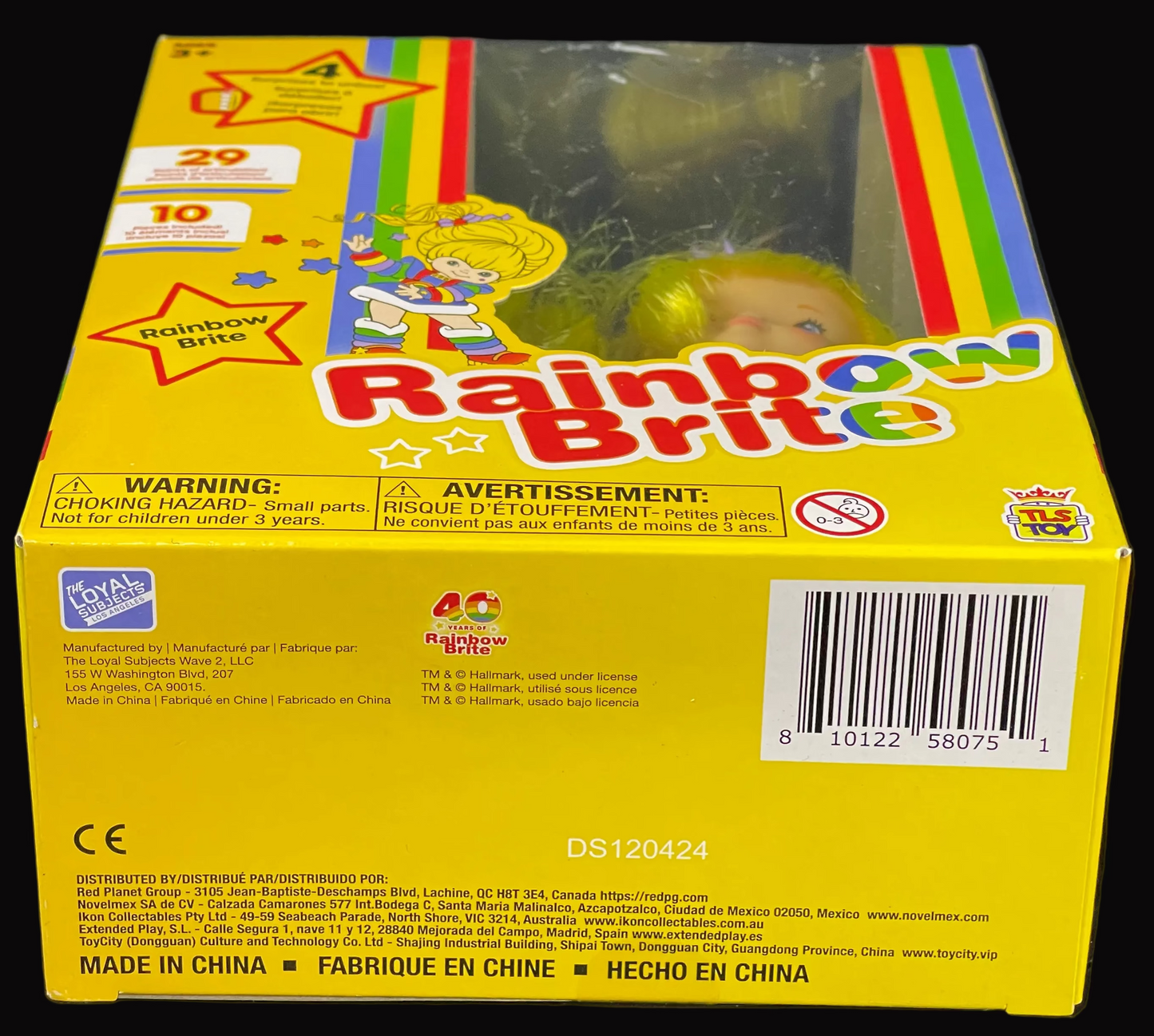 Rainbow Brite 5.5" Fashion Doll w/10 Pieces Included by Loyal Subjects 2023