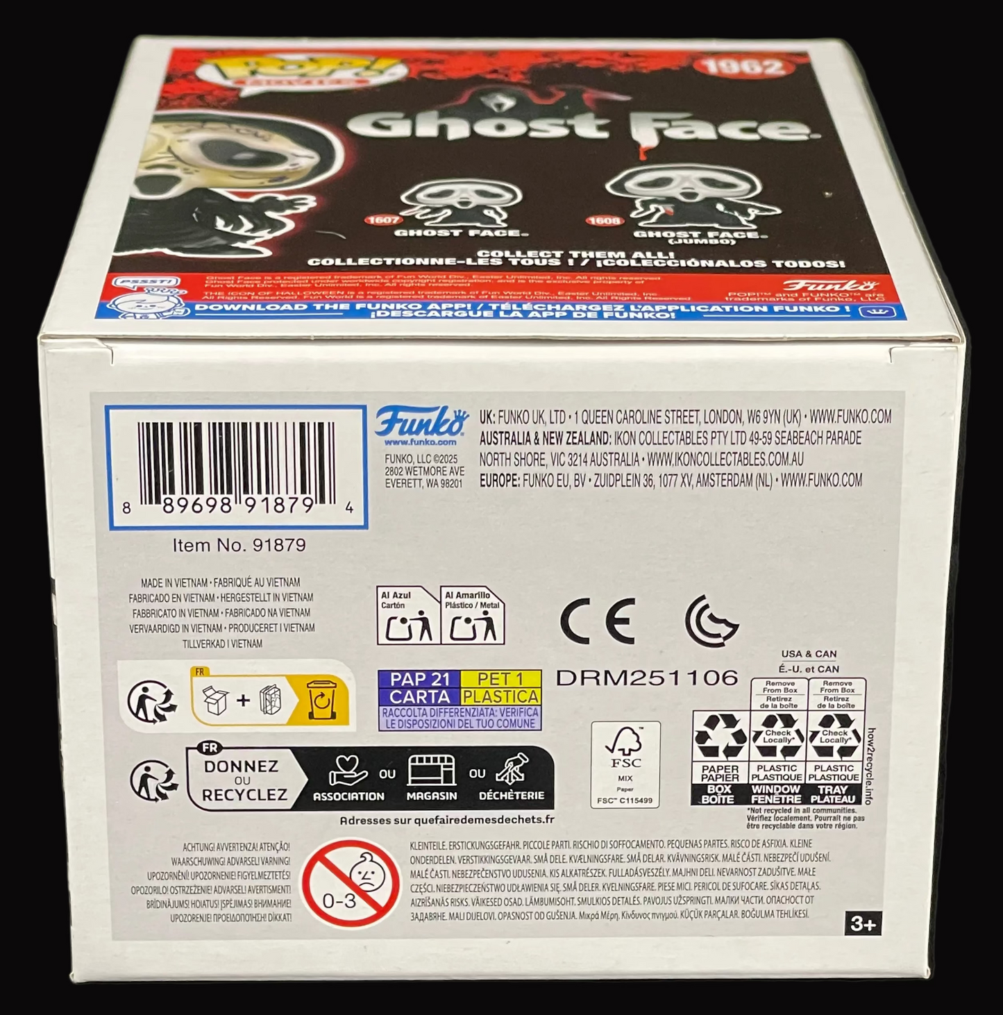 Funko POP! Movies: Ghost Face Vinyl Figure #1962 (Target Exclusive) Scream