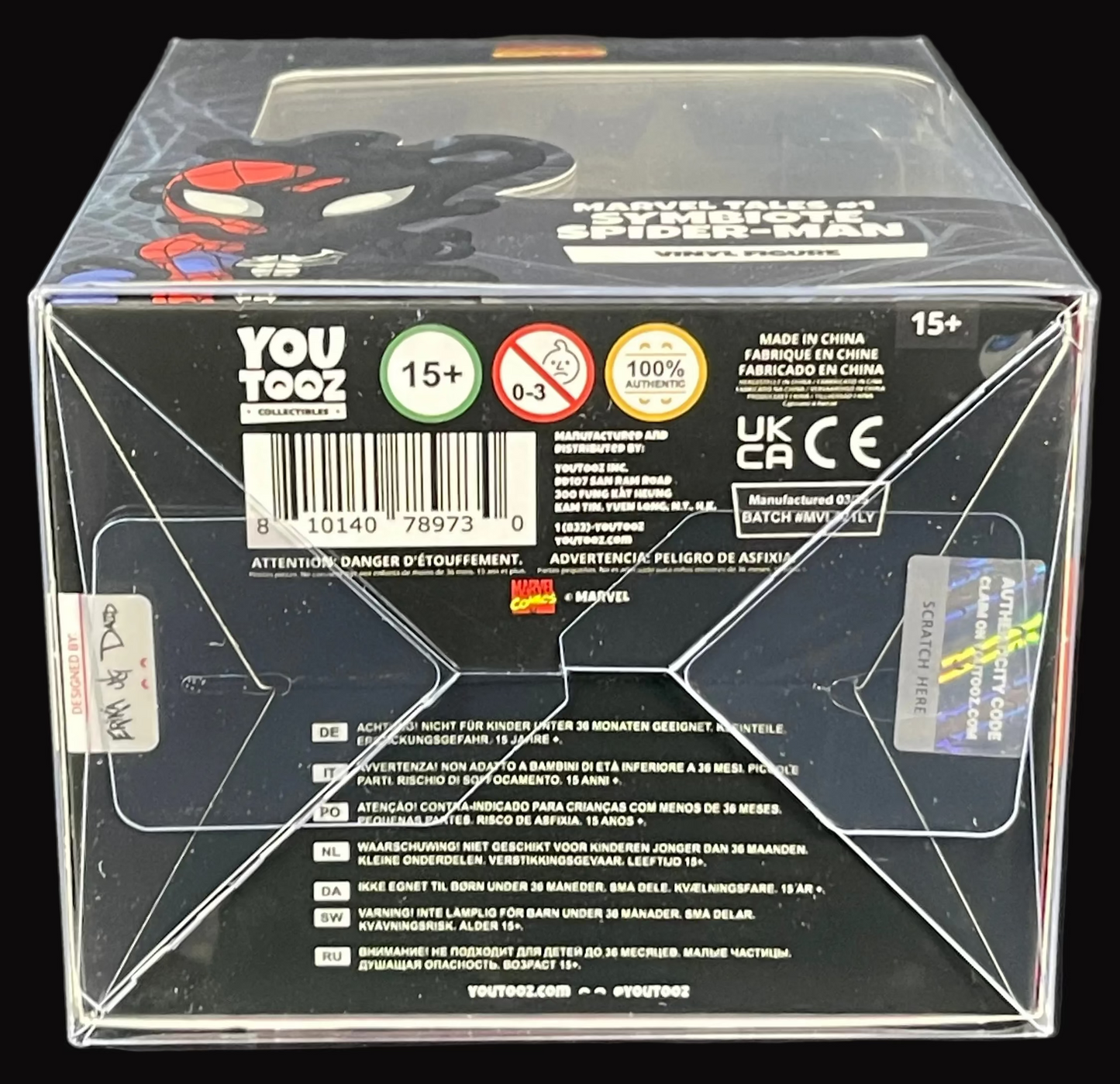 Youtooz Marvel Comics Collection Marvel Tales #1 Symbiote Spider-Man Vinyl Figure #21