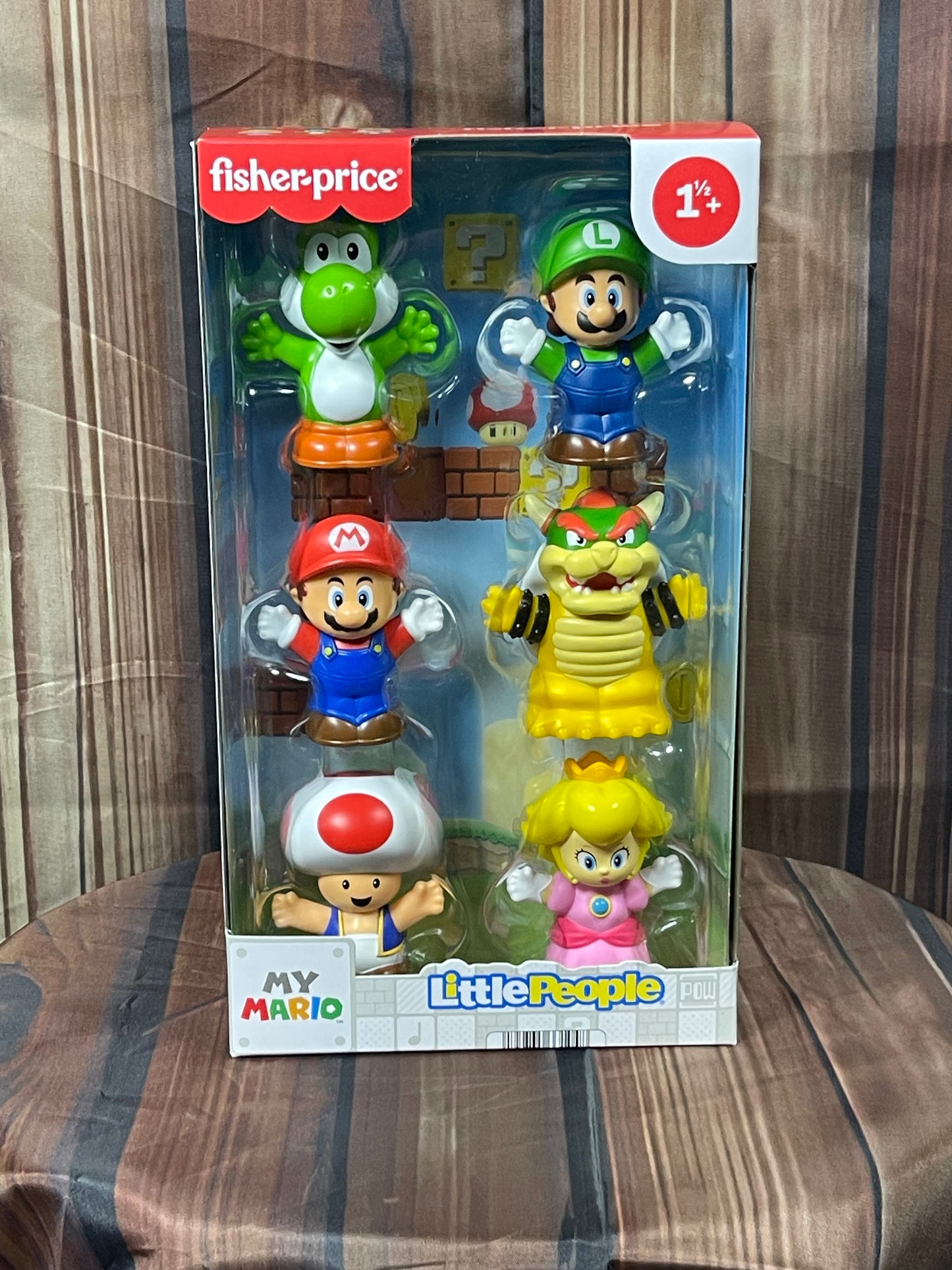 Fisher-Price Super Mario Bros. Little People My Mario Mini-Figure 6-Pack
