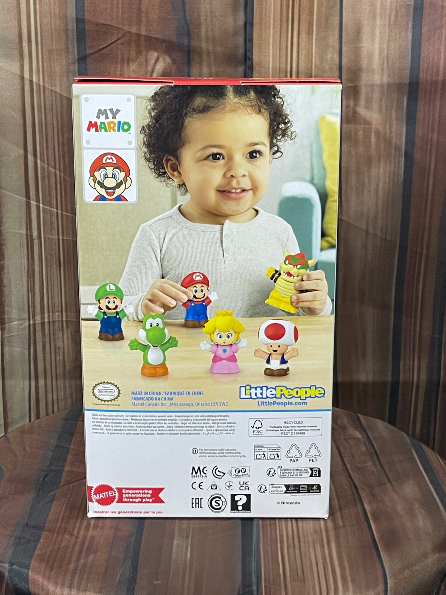 Fisher-Price Super Mario Bros. Little People My Mario Mini-Figure 6-Pack