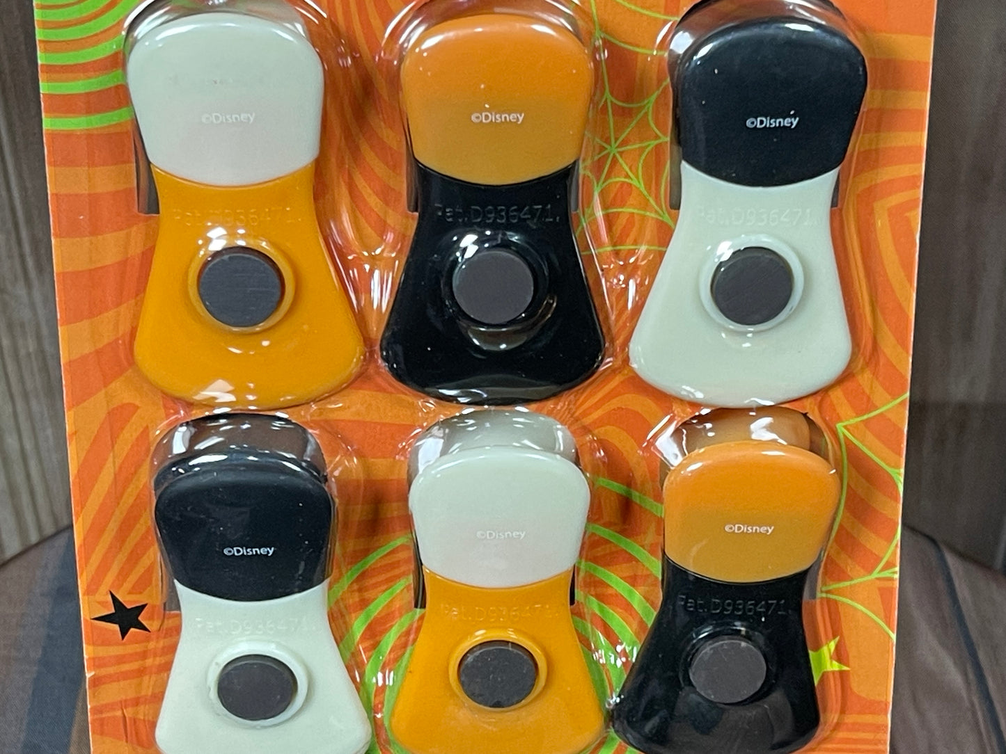 Disney Mickey Mouse Halloween Magnetic Bag Clip 6Pk Set
