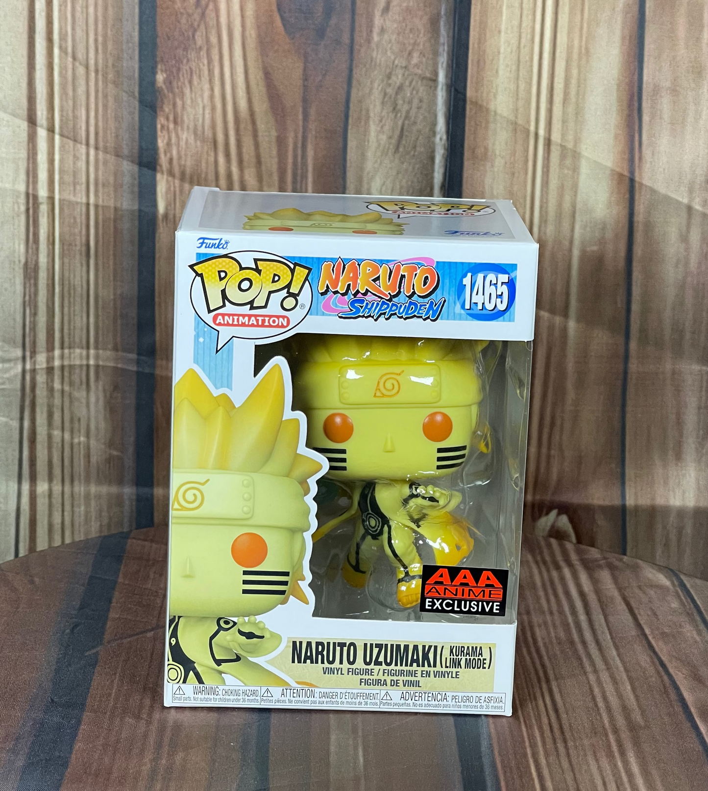 Funko POP Animation: Naruto: Shippuden Naruto Uzumaki Kurama Link Mode Funko Pop! Vinyl Figure #1465 - AAA Anime Exclusive