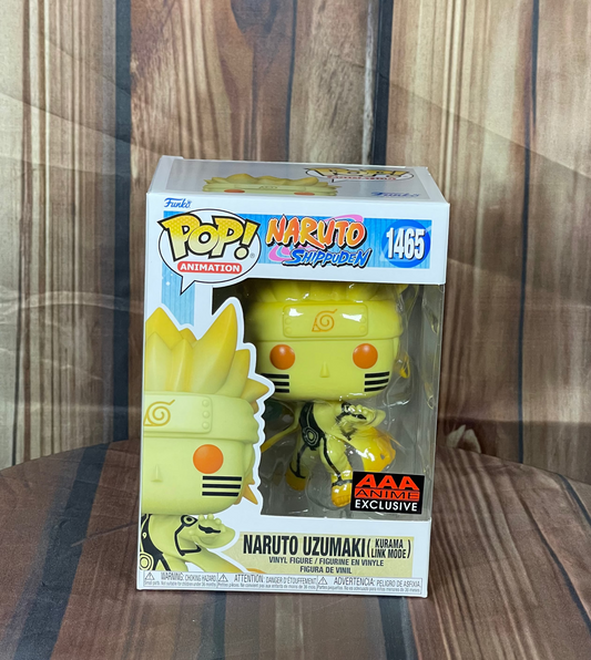 Funko POP Animation: Naruto: Shippuden Naruto Uzumaki Kurama Link Mode Funko Pop! Vinyl Figure #1465 - AAA Anime Exclusive