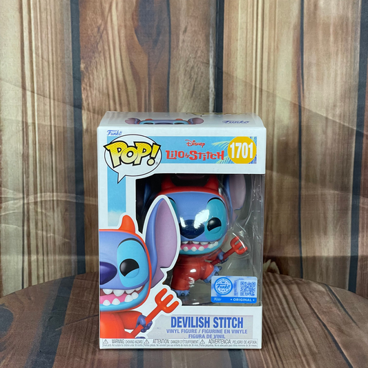 Funko POP Disney: Lilo & Stitch Devilish Stitch Funko Pop! Vinyl Figure #1701 - Entertainment Earth Exclusive