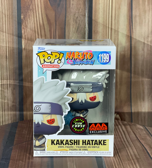 Funko POP Animation: Naruto: Shippuden Young Kakashi Hatake with Chidori Glow-in-the-Dark Funko Pop! Vinyl Figure #1199 - AAA Anime Exclusive (CHASE)
