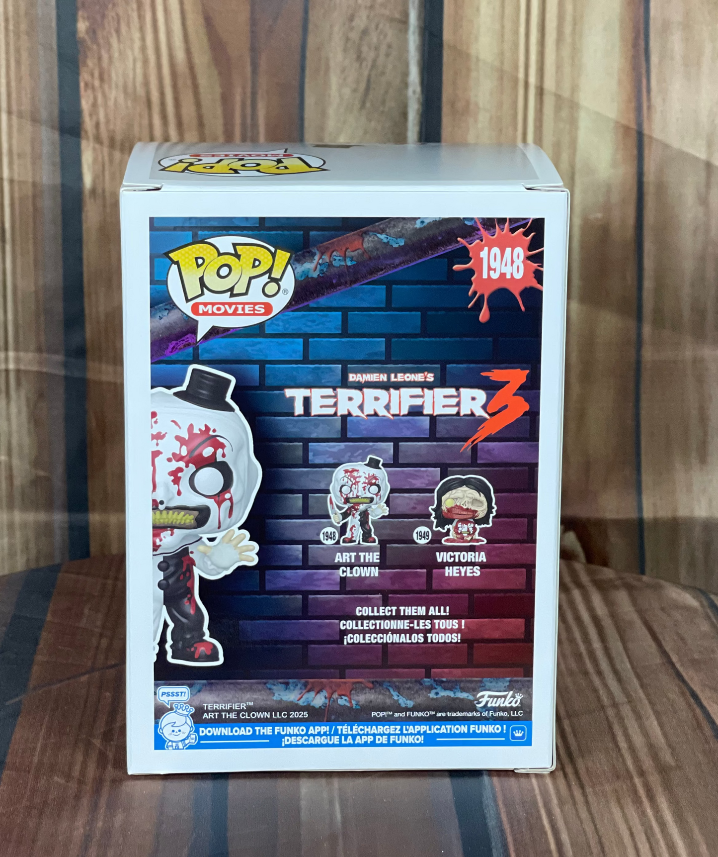 Funko POP Movies: Terrifier 3 Art the Clown Bloody Funko Pop! Vinyl Figure #1948 - Entertainment Earth Exclusive