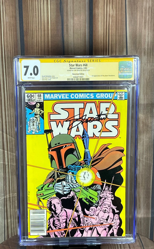 Star Wars #68 CGC SS 7.0 Signed Jim Shooter (1983) 1st app Mandalorians Boba Fett Newsstand