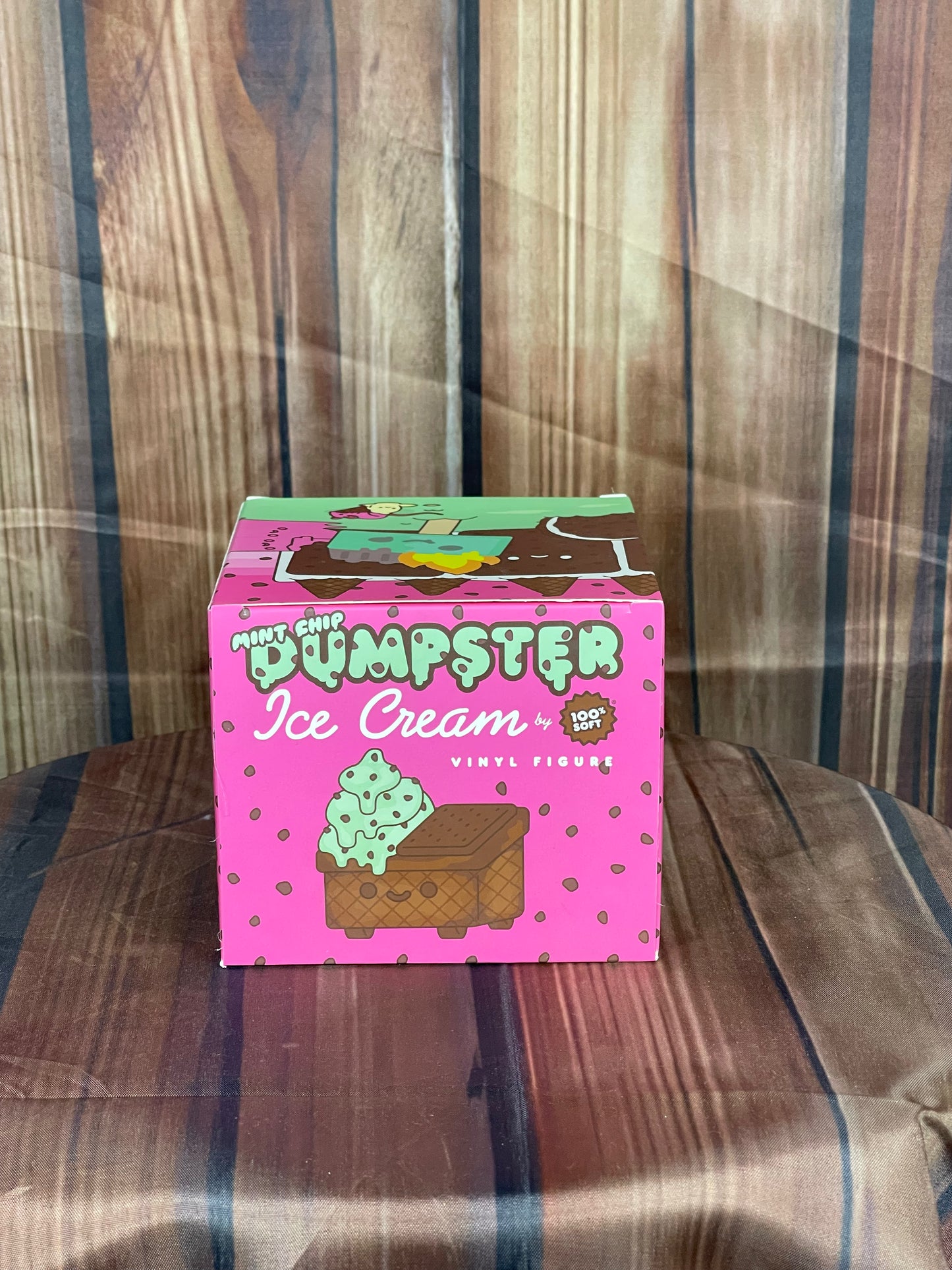 Mint Chip Dumpster Ice Cream Vinyl Figure 100 Percent Soft Lil Dumpster Fire