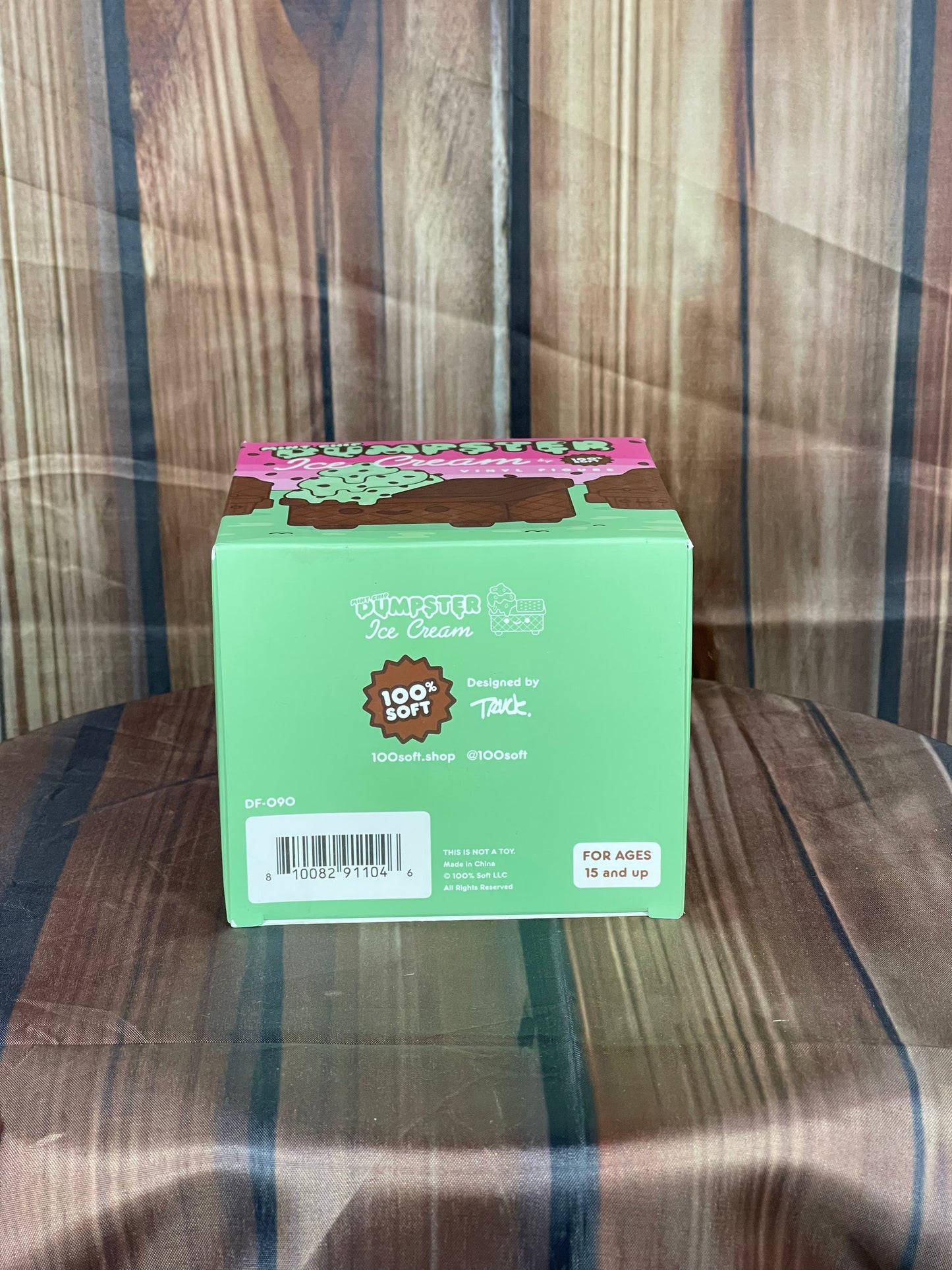 Mint Chip Dumpster Ice Cream Vinyl Figure 100 Percent Soft Lil Dumpster Fire