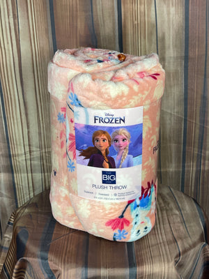 Frozen Disney's Oversized 5ft x 6ft Supersoft Printed Plush Throw by The Big One