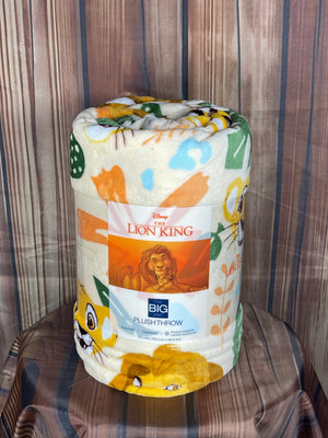 Lion King Disney's Oversized 5ft x 6ft Supersoft Printed Plush Throw by The Big One