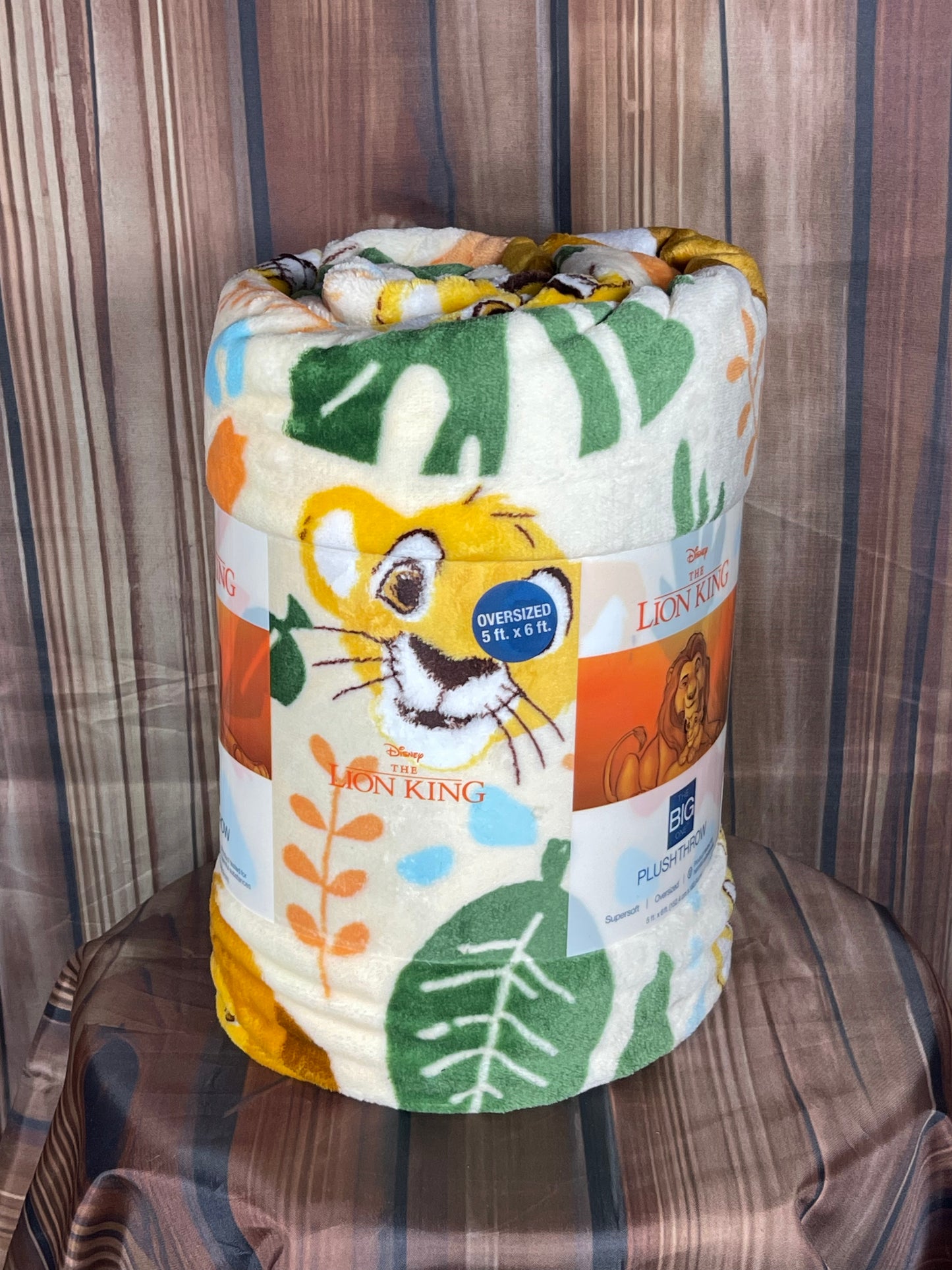 Lion King Disney's Oversized 5ft x 6ft Supersoft Printed Plush Throw by The Big One