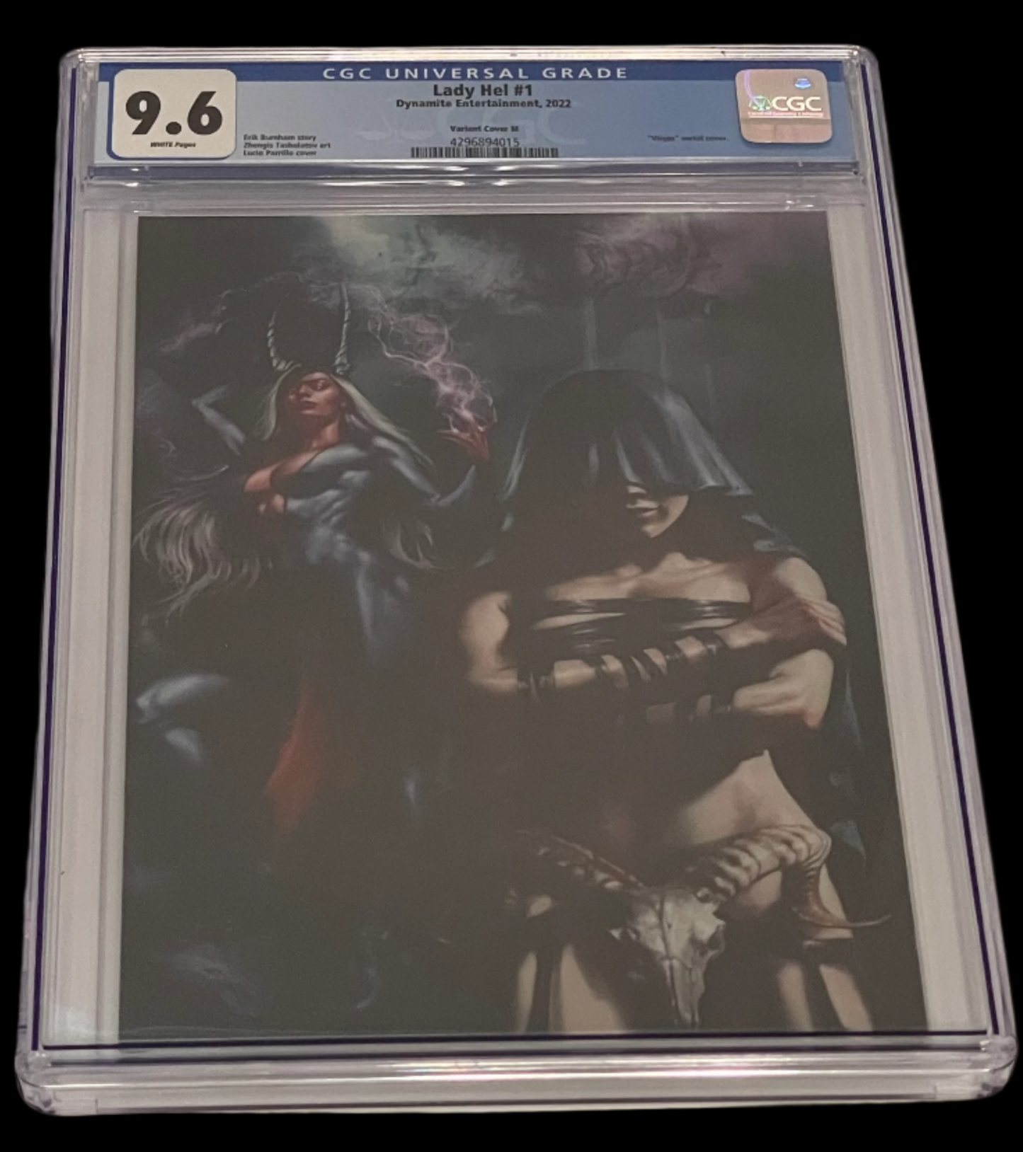 Lady HEL #1M 2022 CGC 9.6 Universal Lucio Parrillo Metal Variant Dynamite Entertainment Indie