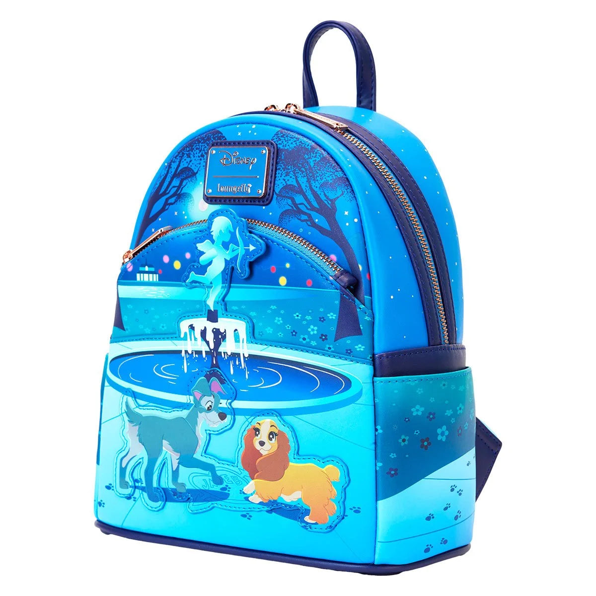 Lady and the Tramp 70th Anniversary Fountain of Love Mini-Backpack New with Tags