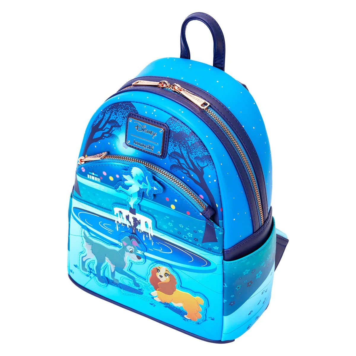 Lady and the Tramp 70th Anniversary Fountain of Love Mini-Backpack New with Tags