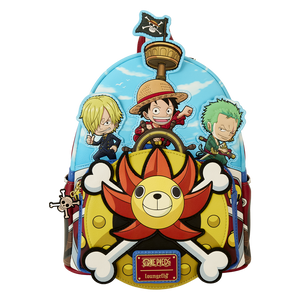 Loungefly One Piece Thousand Sunny Ship Mini Backpack Hard Tag