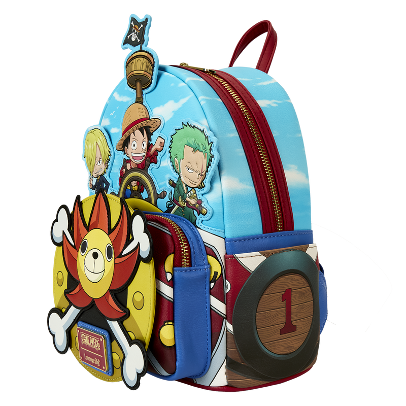Loungefly One Piece Thousand Sunny Ship Mini Backpack Hard Tag