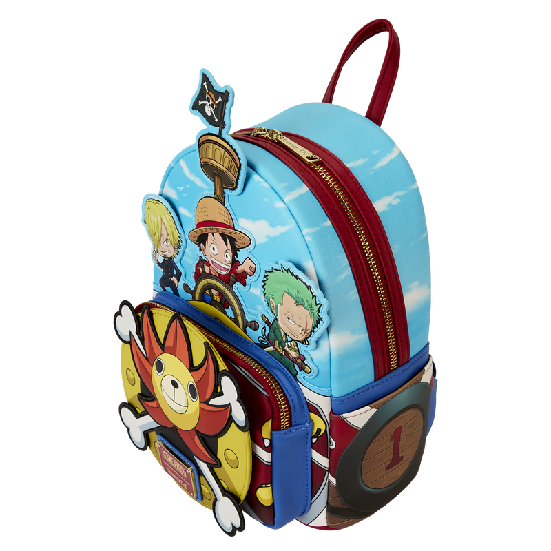 Loungefly One Piece Thousand Sunny Ship Mini Backpack Hard Tag